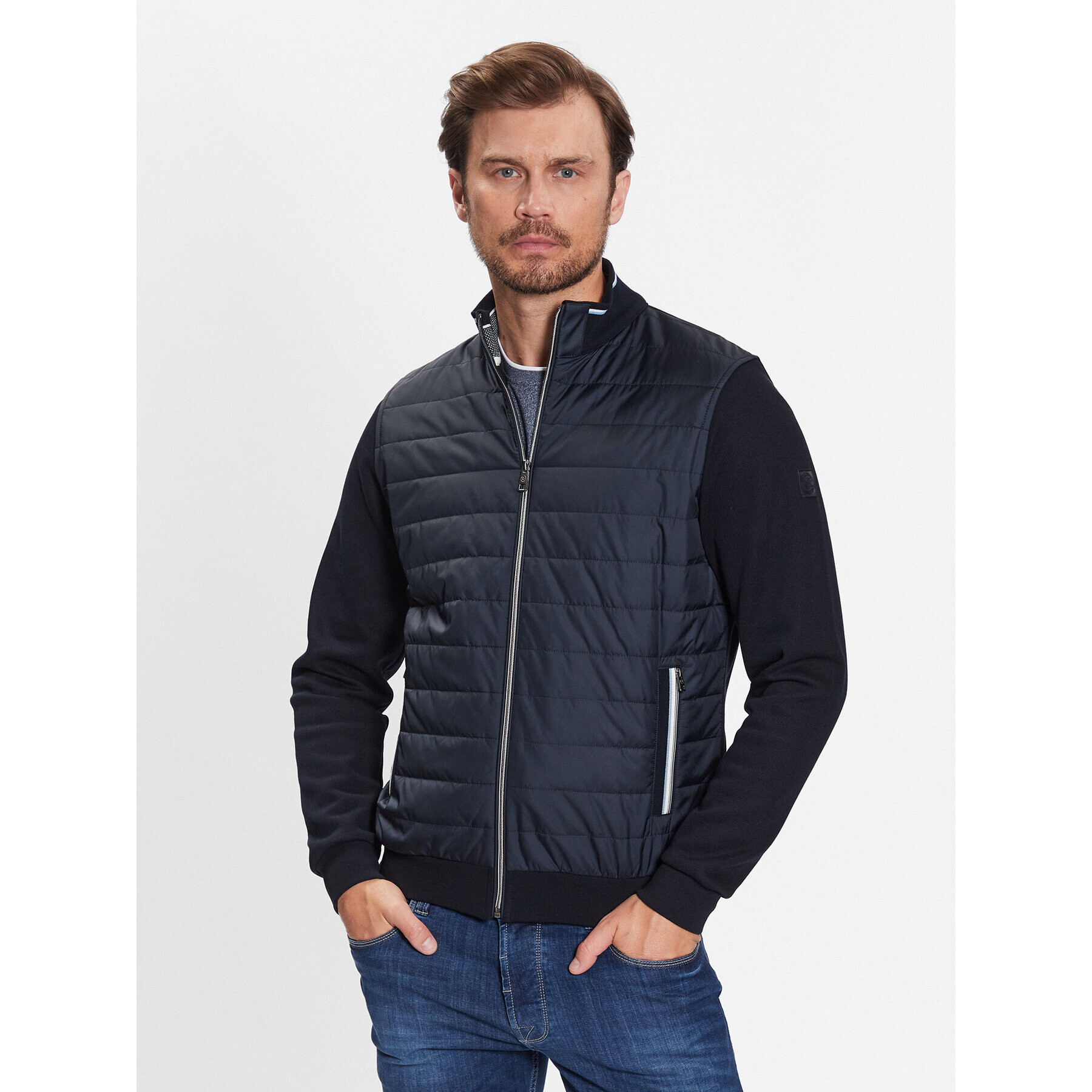 Bugatti Bluză 8750 35121 Bleumarin Regular Fit - Pled.ro