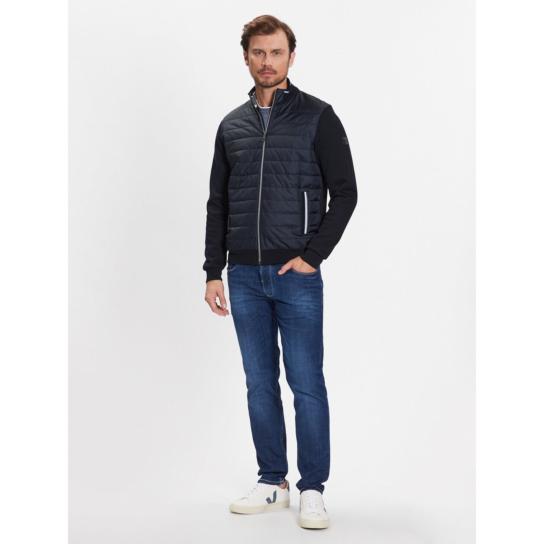 Bugatti Bluză 8750 35121 Bleumarin Regular Fit - Pled.ro