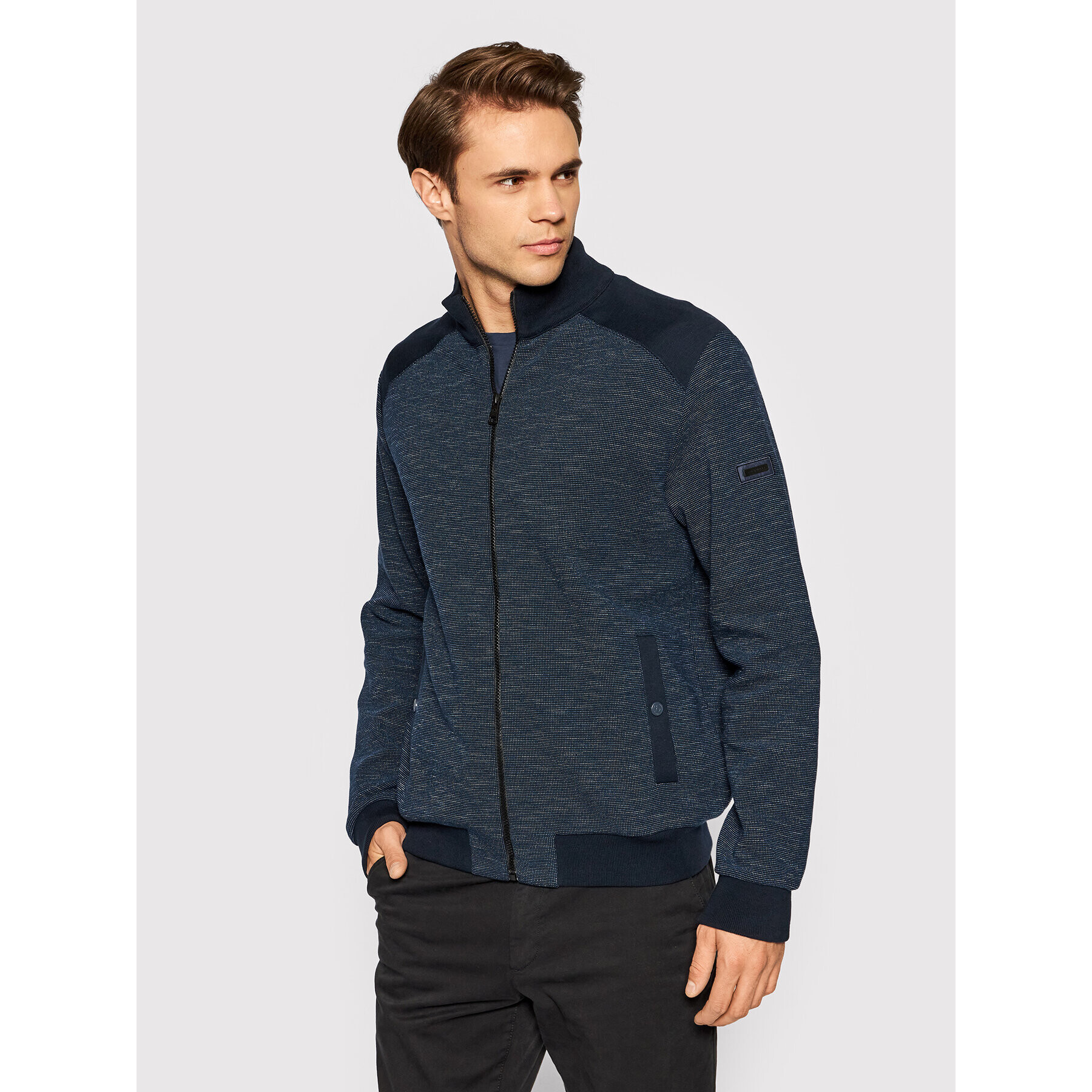 Bugatti Bluză 8750 85075 Bleumarin Regular Fit - Pled.ro