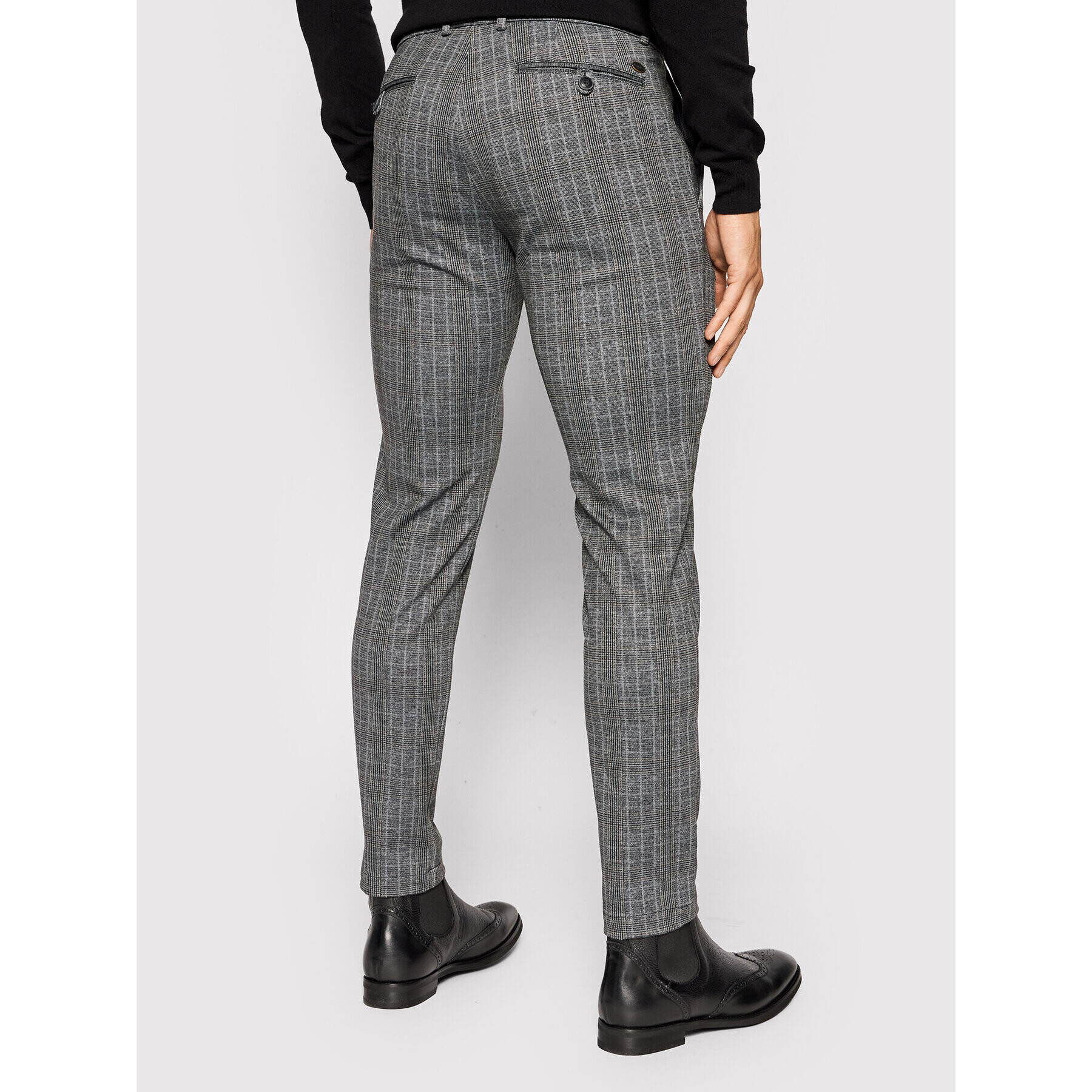 Bugatti Pantaloni chino 4096 86838 Gri Regular Fit - Pled.ro