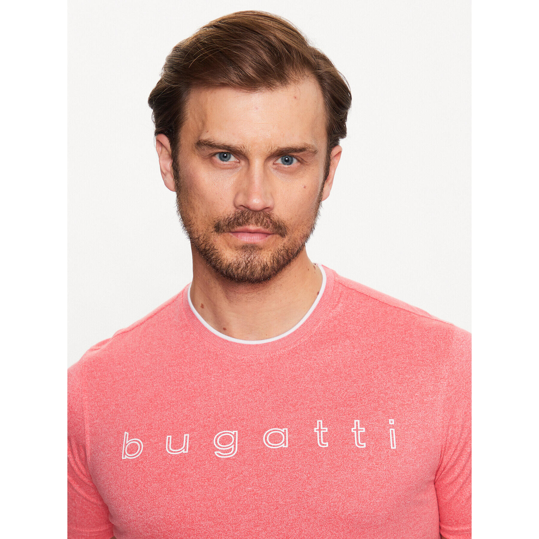 Bugatti Tricou 8350 35042 Coral Regular Fit - Pled.ro