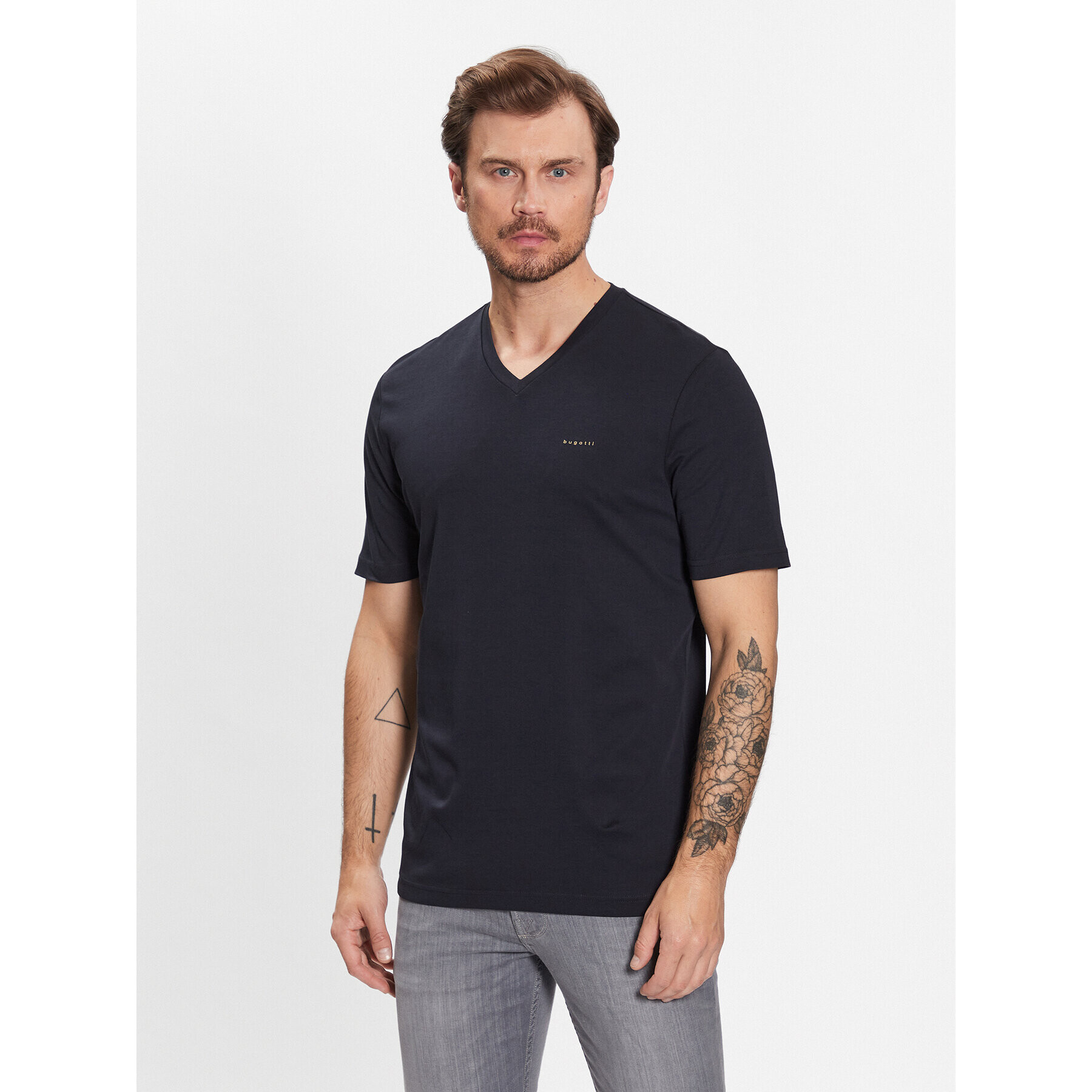 Bugatti Tricou 8450 35190 Bleumarin Slim Fit - Pled.ro