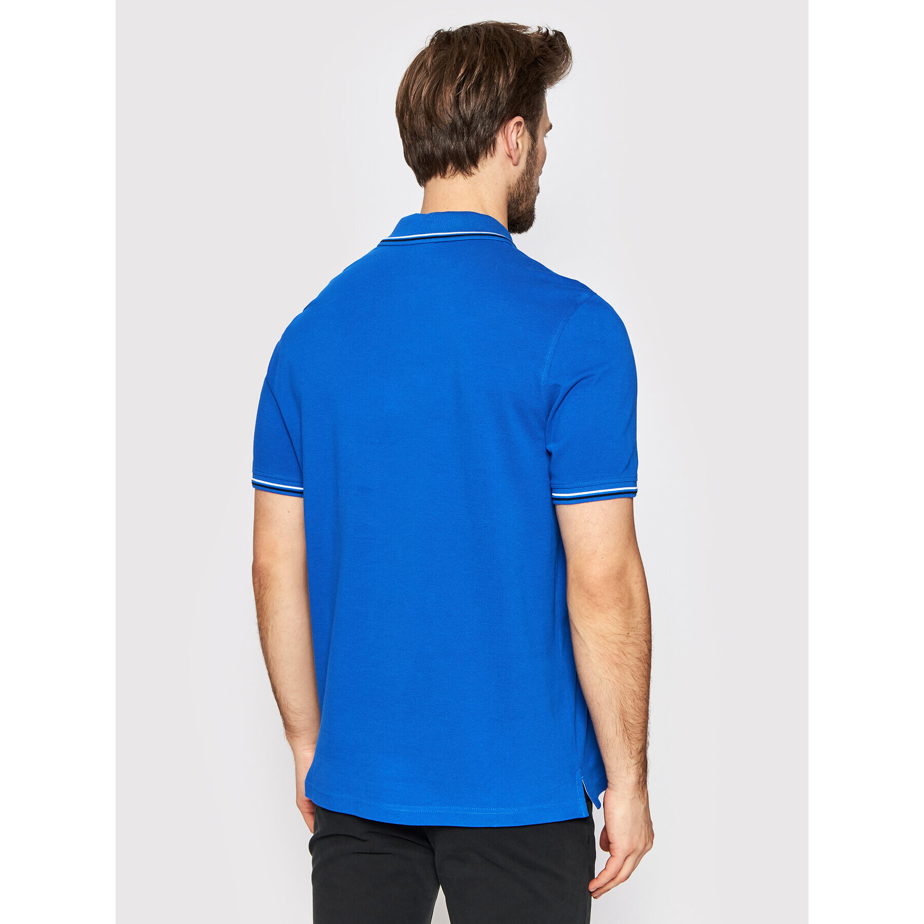 Bugatti Tricou polo 8150 15001 Albastru Regular Fit - Pled.ro