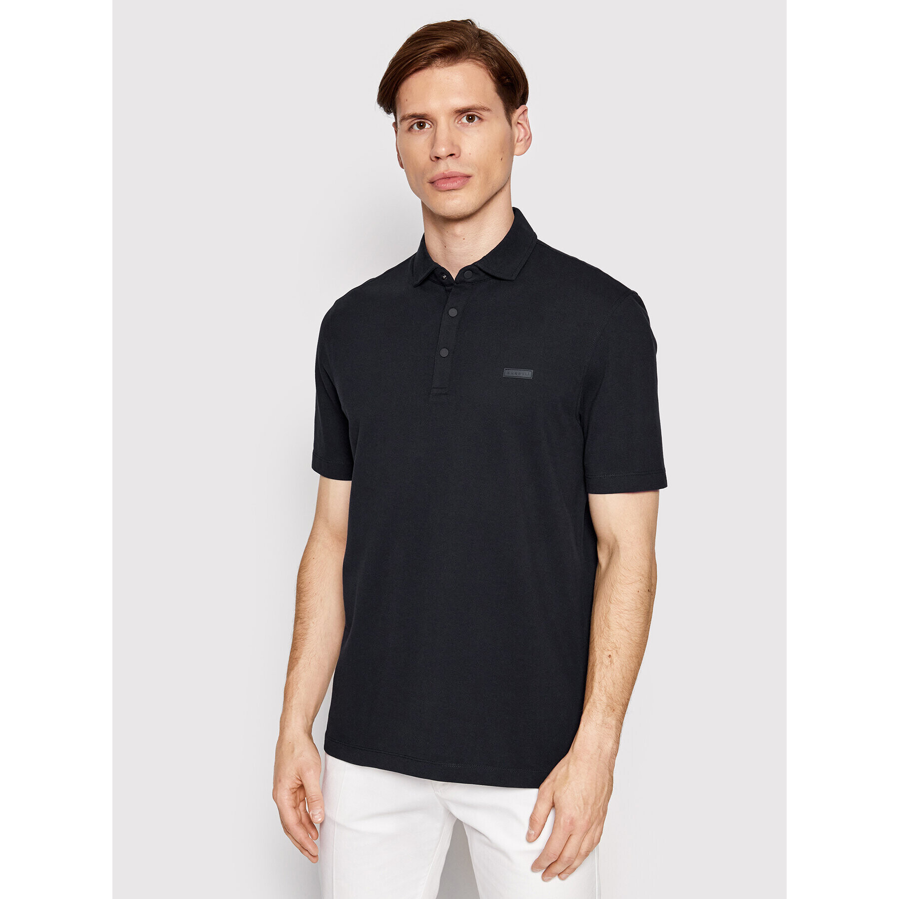 Bugatti Tricou polo 8150 15080 Bleumarin Regular Fit - Pled.ro