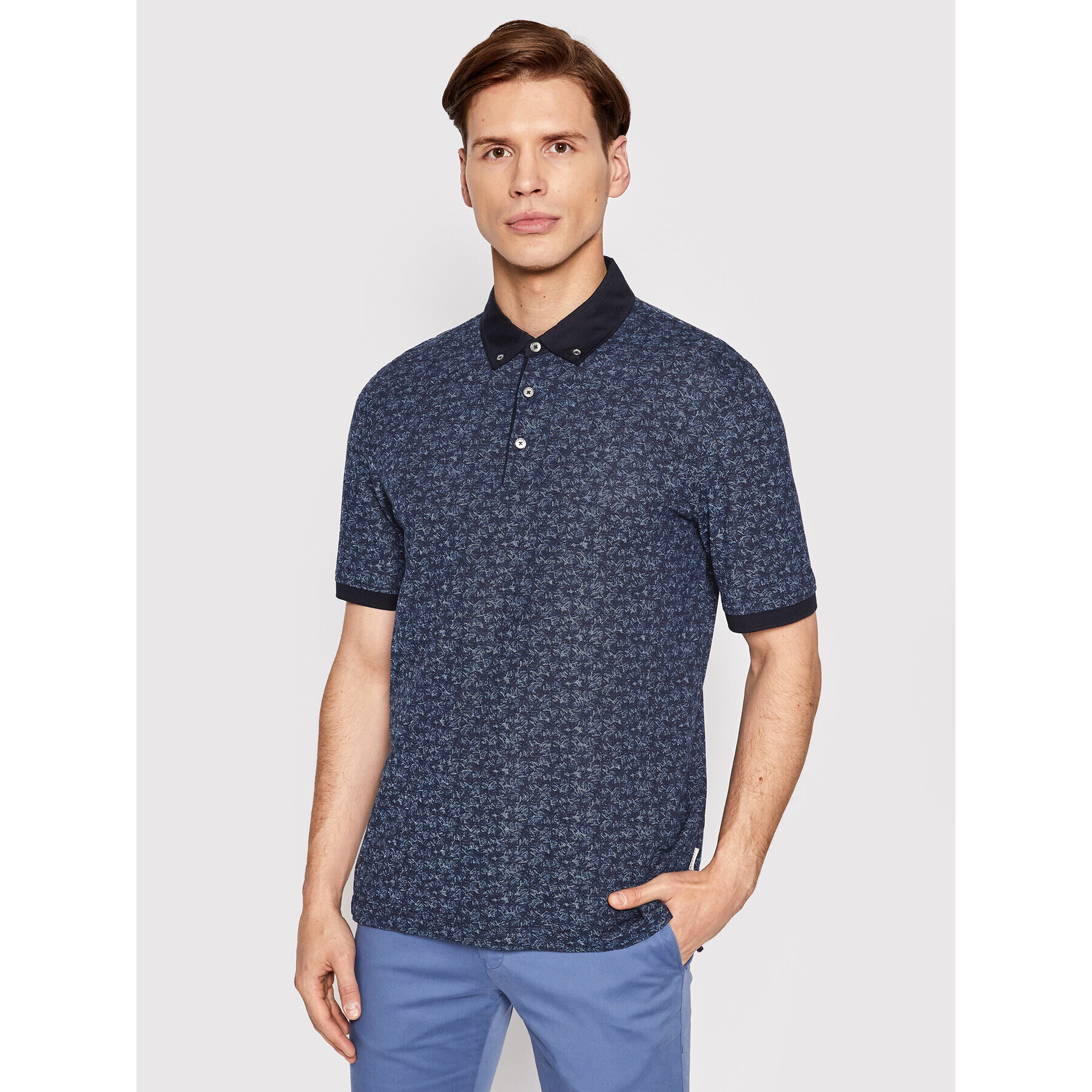 Bugatti Tricou polo 8150 15103 Bleumarin Regular Fit - Pled.ro