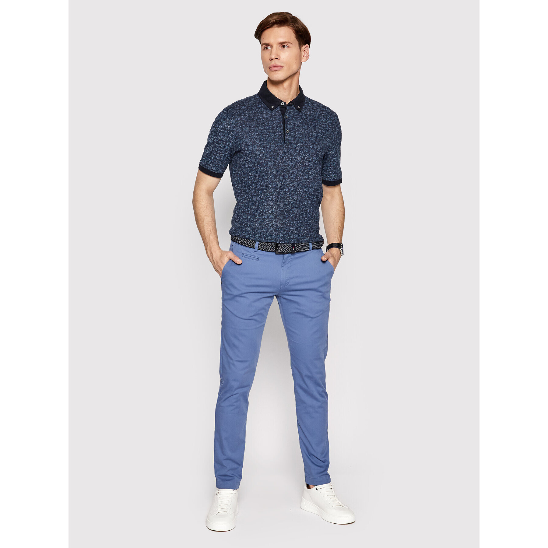 Bugatti Tricou polo 8150 15103 Bleumarin Regular Fit - Pled.ro