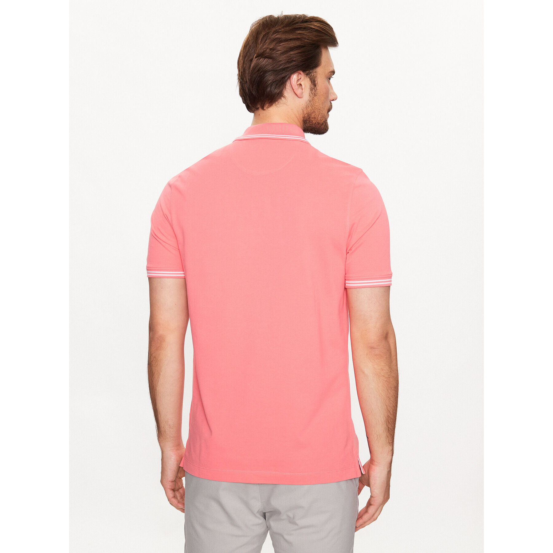 Bugatti Tricou polo 8150 35001 Coral Regular Fit - Pled.ro