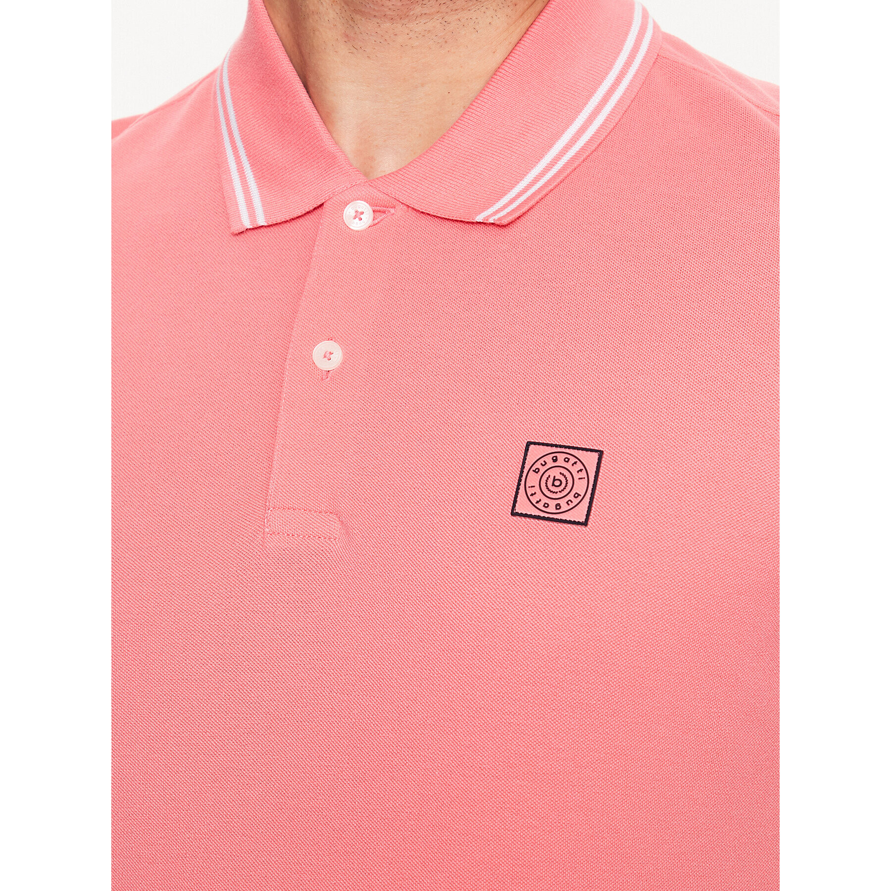 Bugatti Tricou polo 8150 35001 Coral Regular Fit - Pled.ro