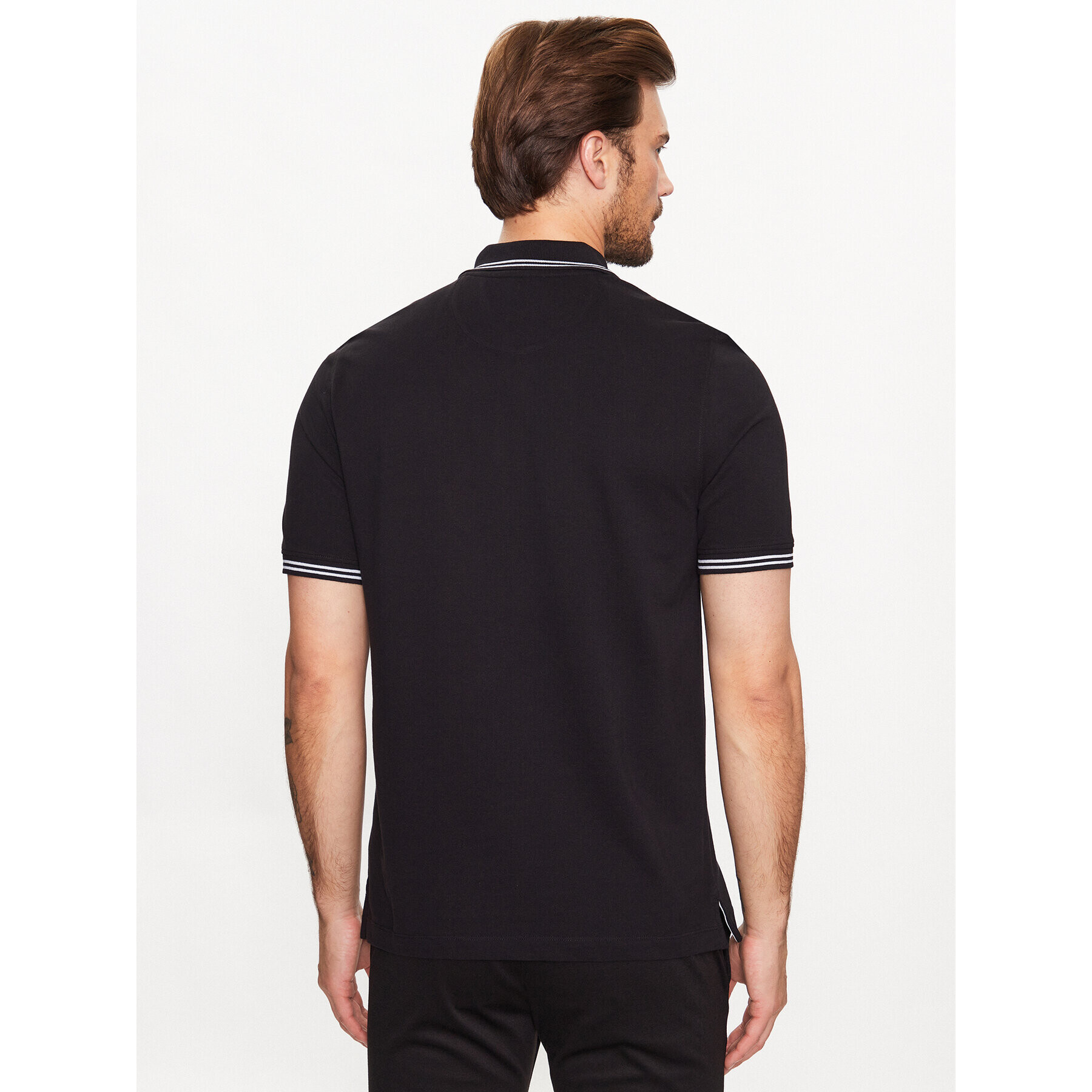 Bugatti Tricou polo 8150 35001 Negru Regular Fit - Pled.ro