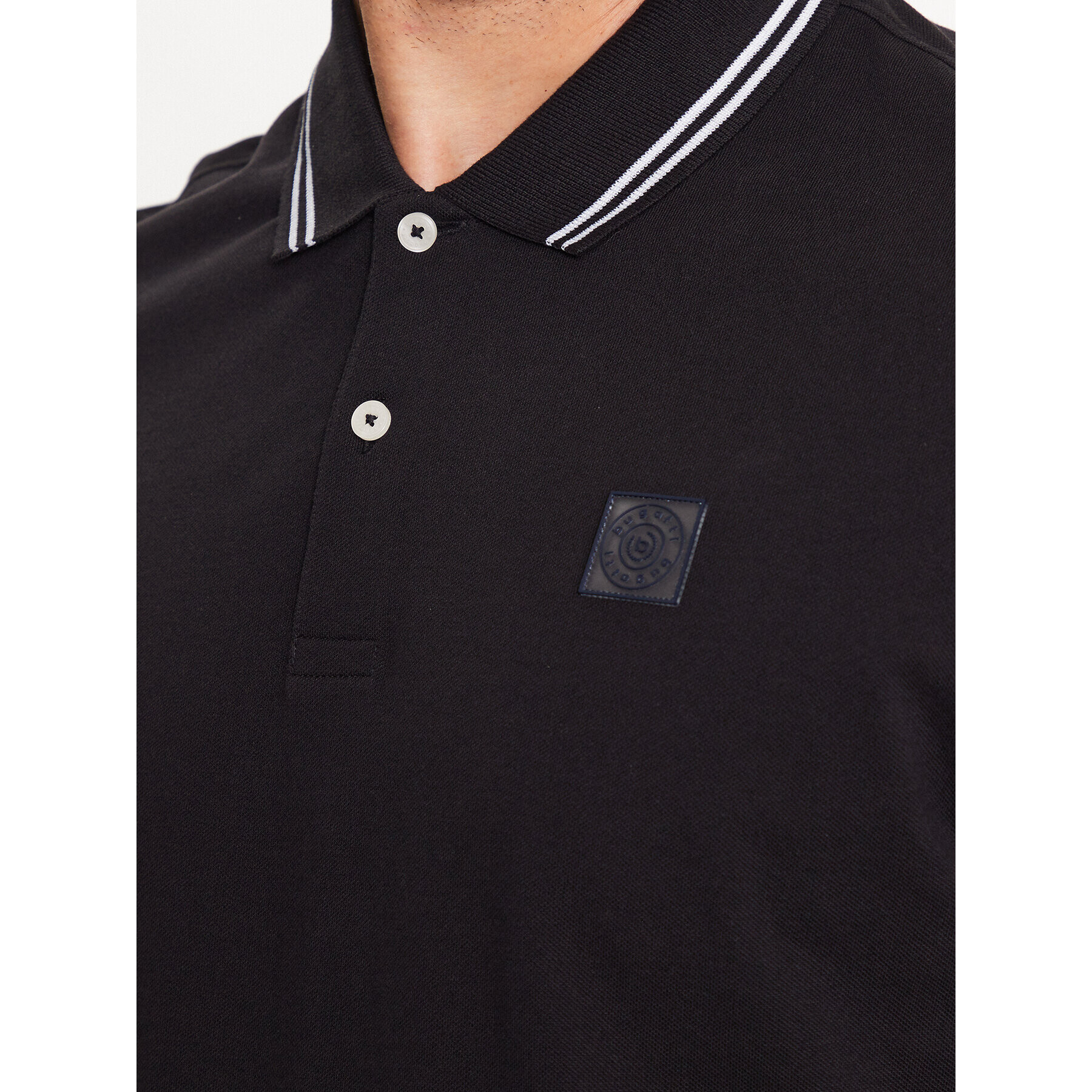 Bugatti Tricou polo 8150 35001 Negru Regular Fit - Pled.ro