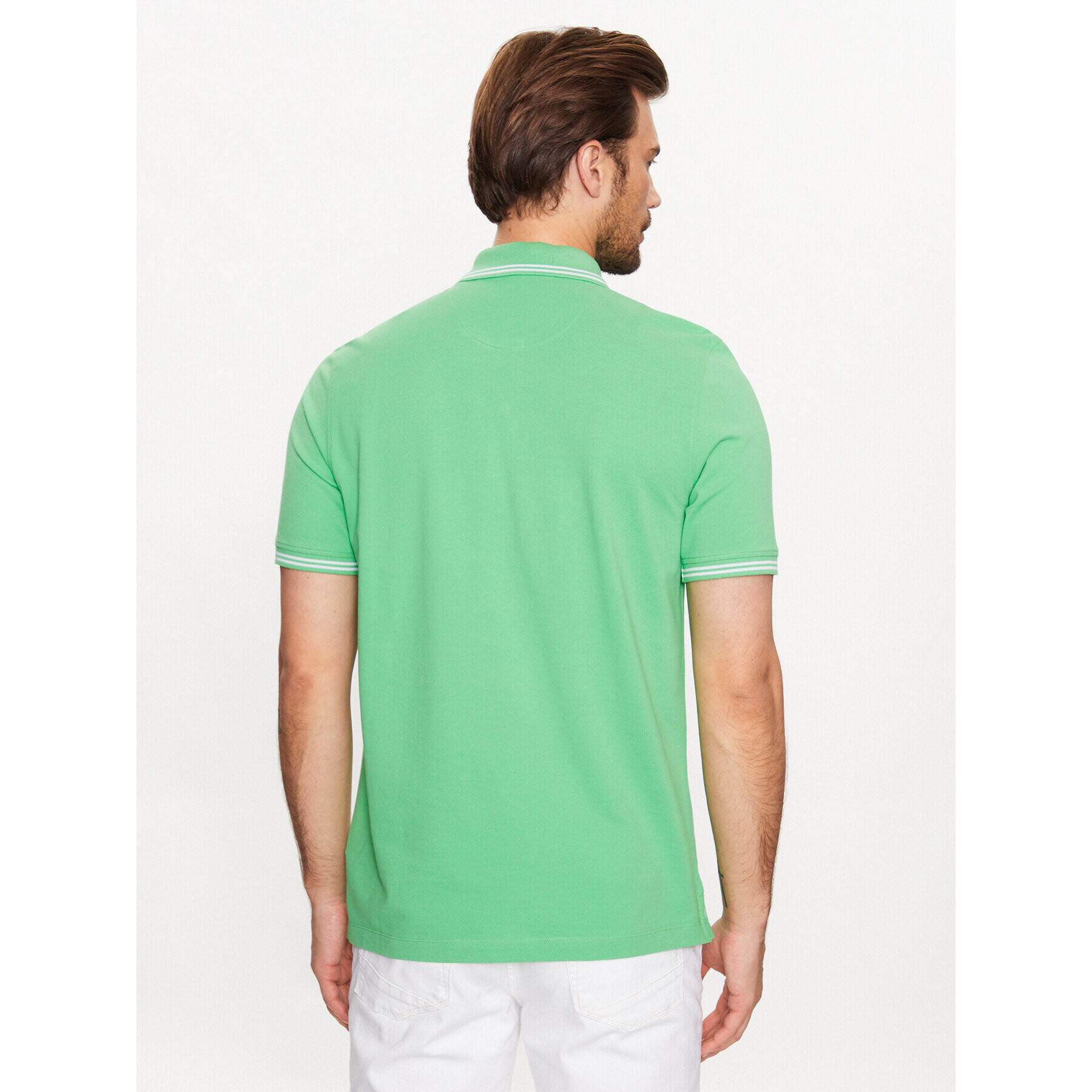 Bugatti Tricou polo 8150 35001 Verde Regular Fit - Pled.ro