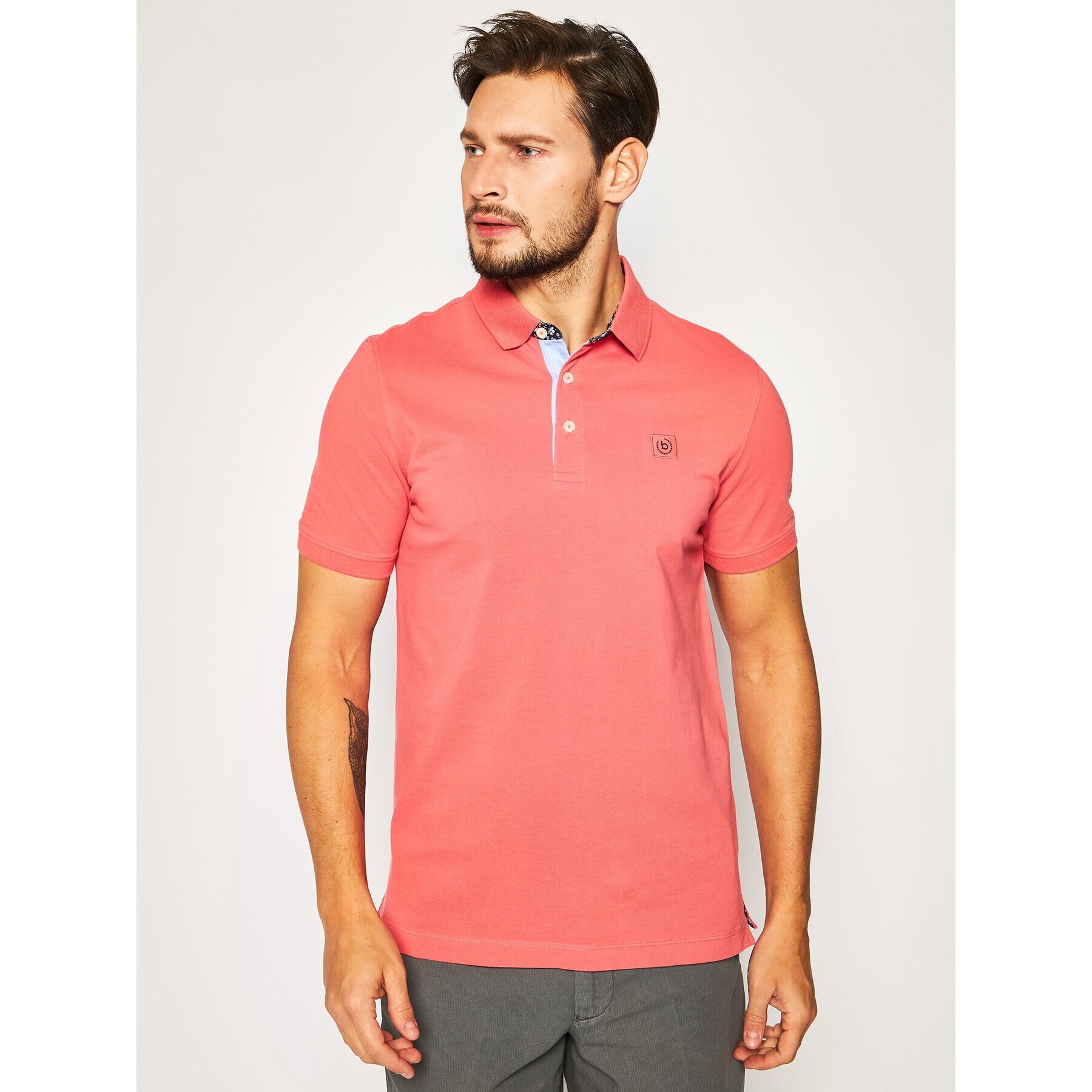 Bugatti Tricou polo 8150 55006 Roz Regular Fit - Pled.ro