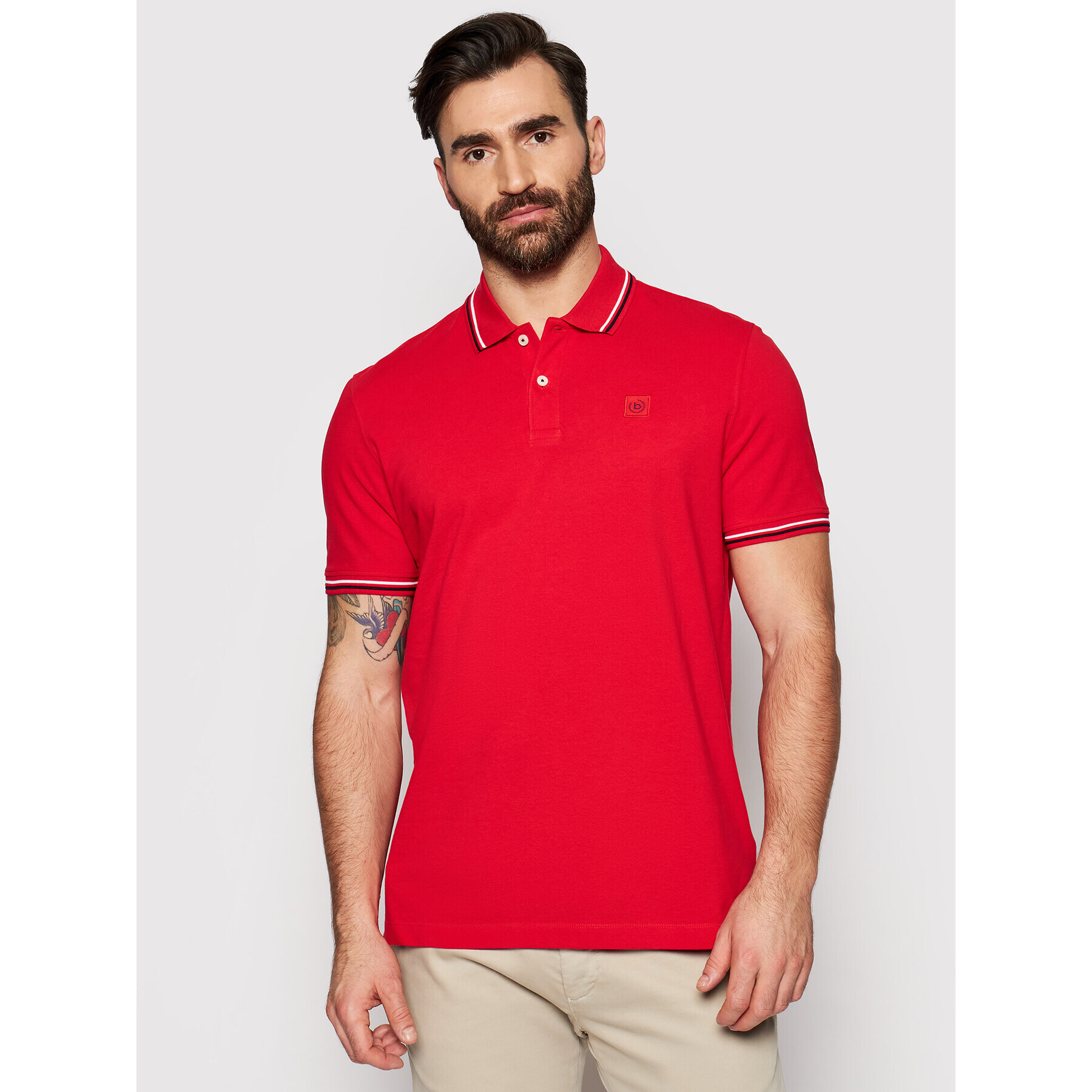 Bugatti Tricou polo 8150 75001 Roșu Regular Fit - Pled.ro