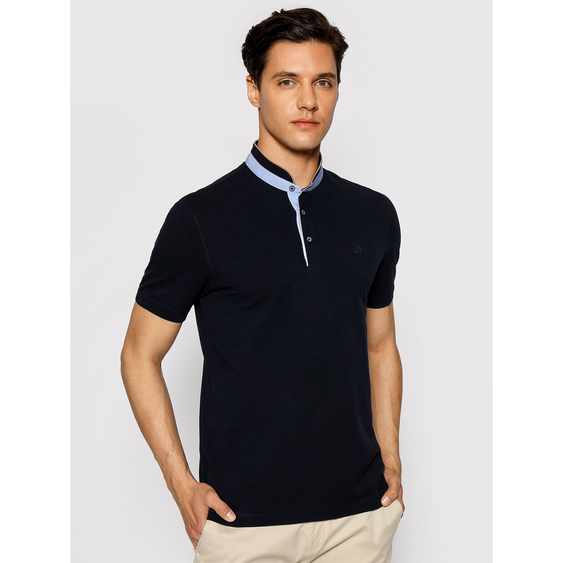 Bugatti Tricou polo 8150 75003 Bleumarin Regular Fit - Pled.ro