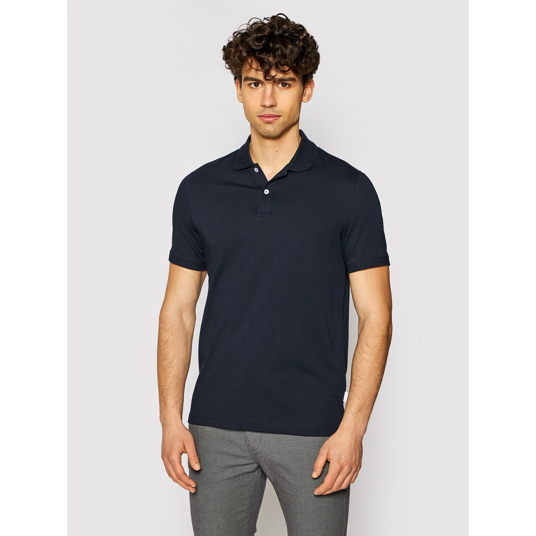 Bugatti Tricou polo 8150 75060 Bleumarin Regular Fit - Pled.ro