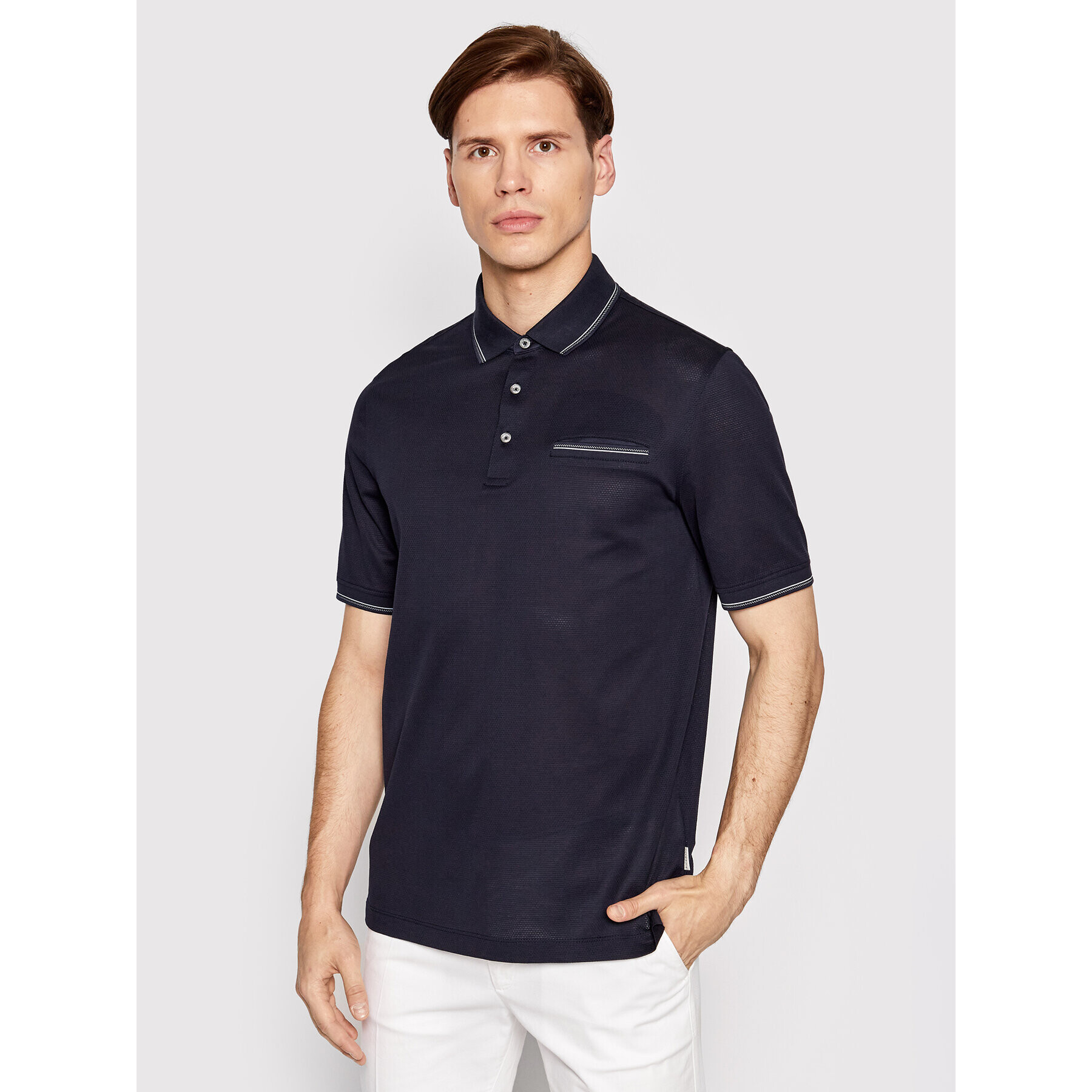 Bugatti Tricou polo 8151 15100 Bleumarin Modern Fit - Pled.ro