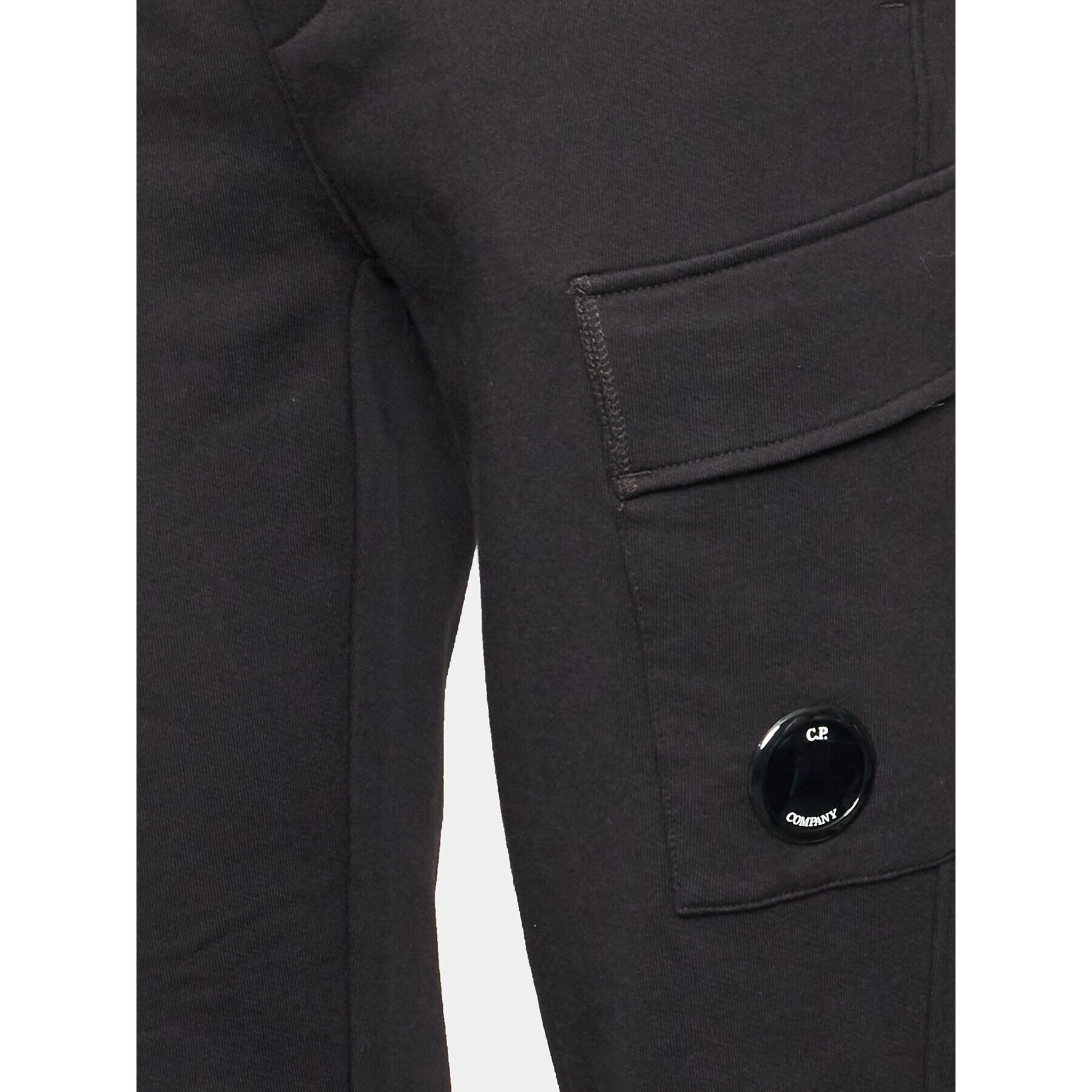 C.P. Company Pantaloni trening Diagonal Raised 14CMSP017A 005086W Negru Regular Fit - Pled.ro