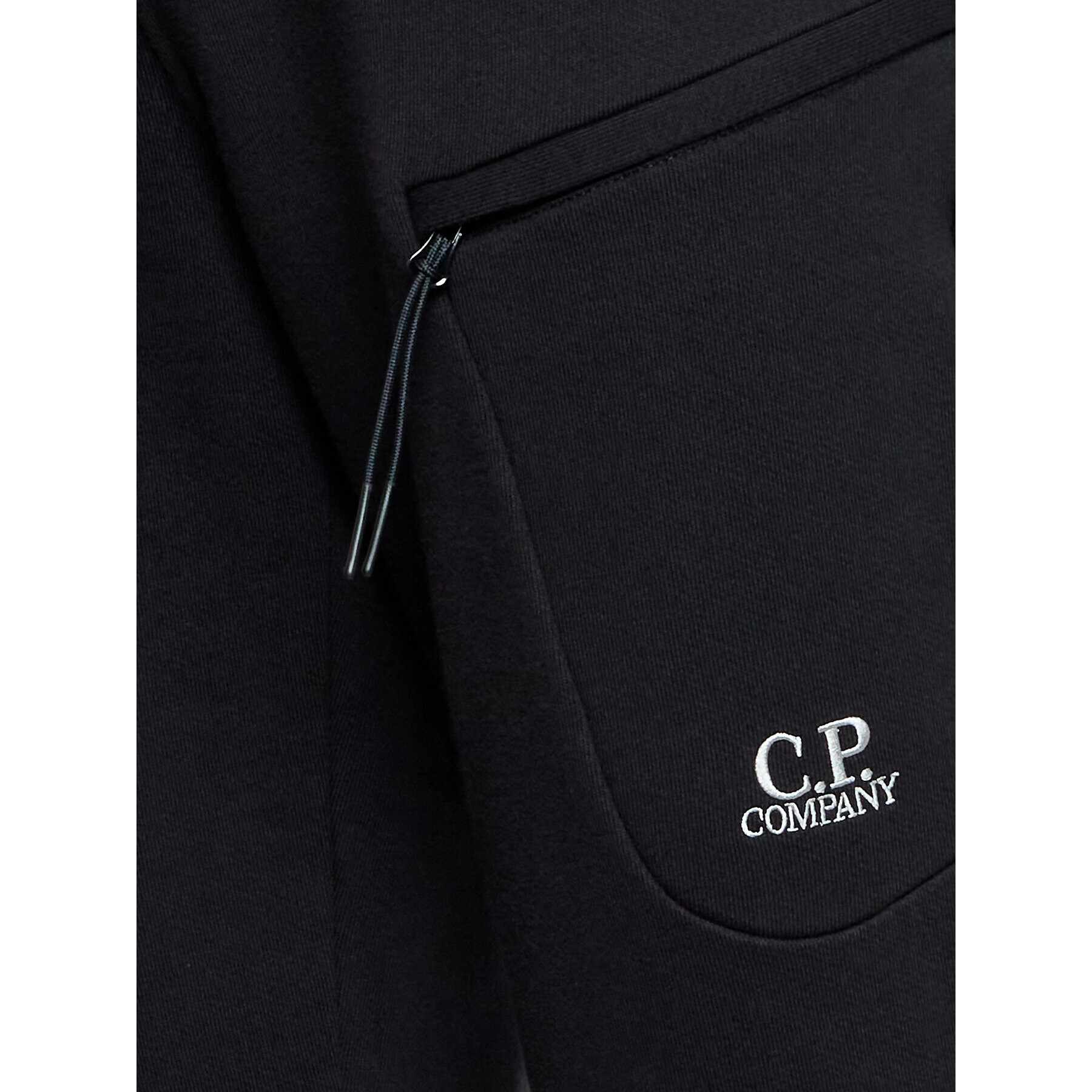 C.P. Company Pantaloni trening Diagonal Raised Fleece 13CMSP058A 005086W Negru Regular Fit - Pled.ro