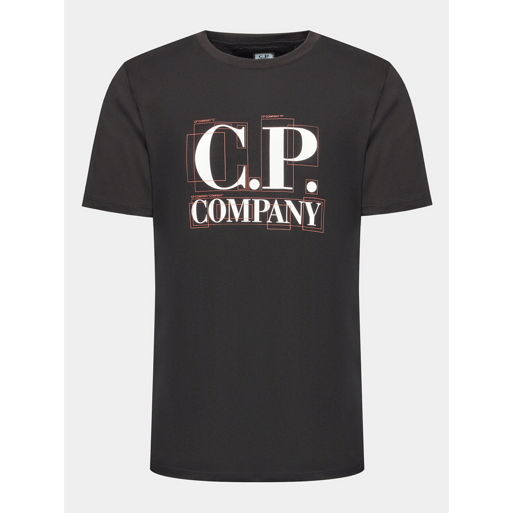 C.P. Company Tricou 14CMTS189A 005100W Negru Regular Fit - Pled.ro