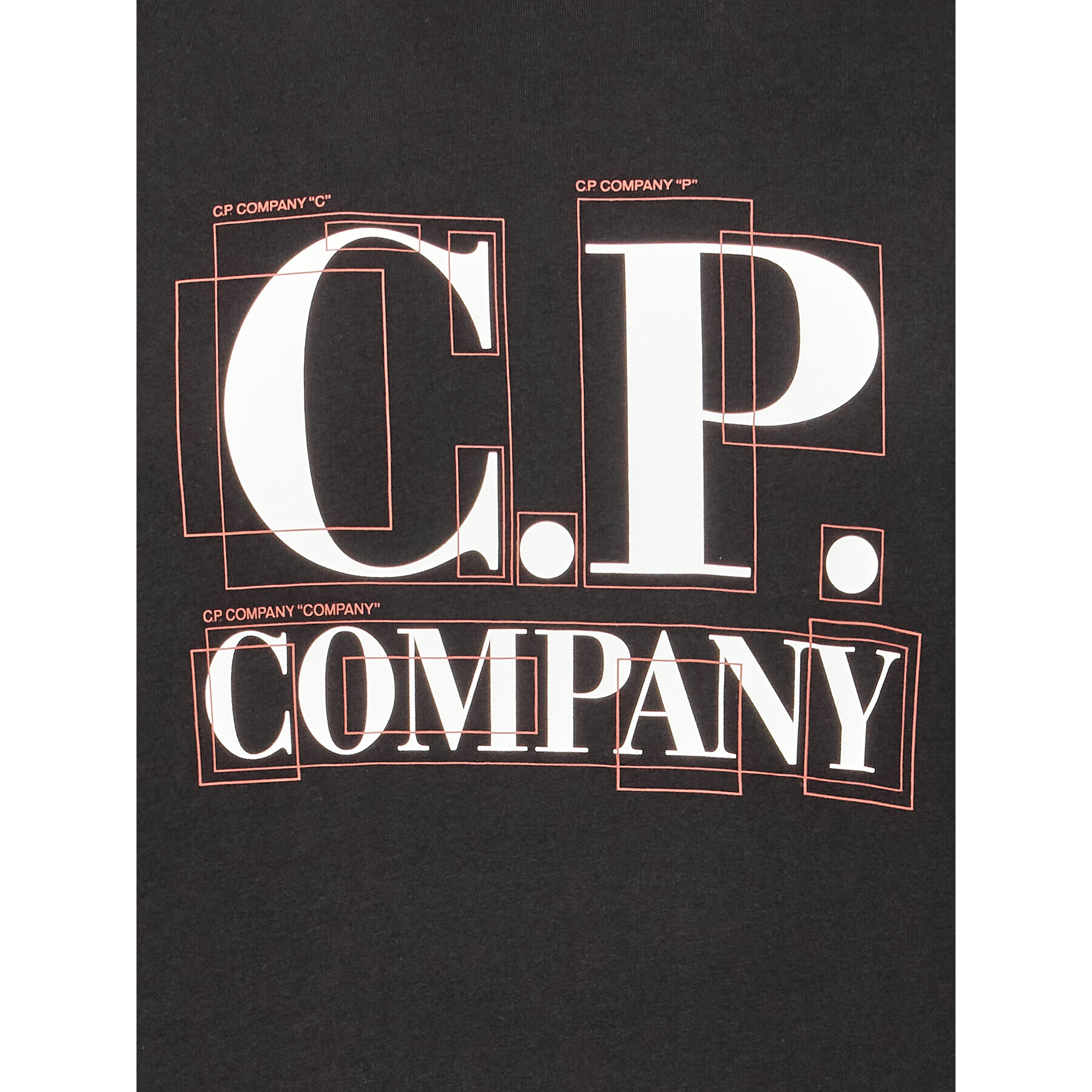 C.P. Company Tricou 14CMTS189A 005100W Negru Regular Fit - Pled.ro