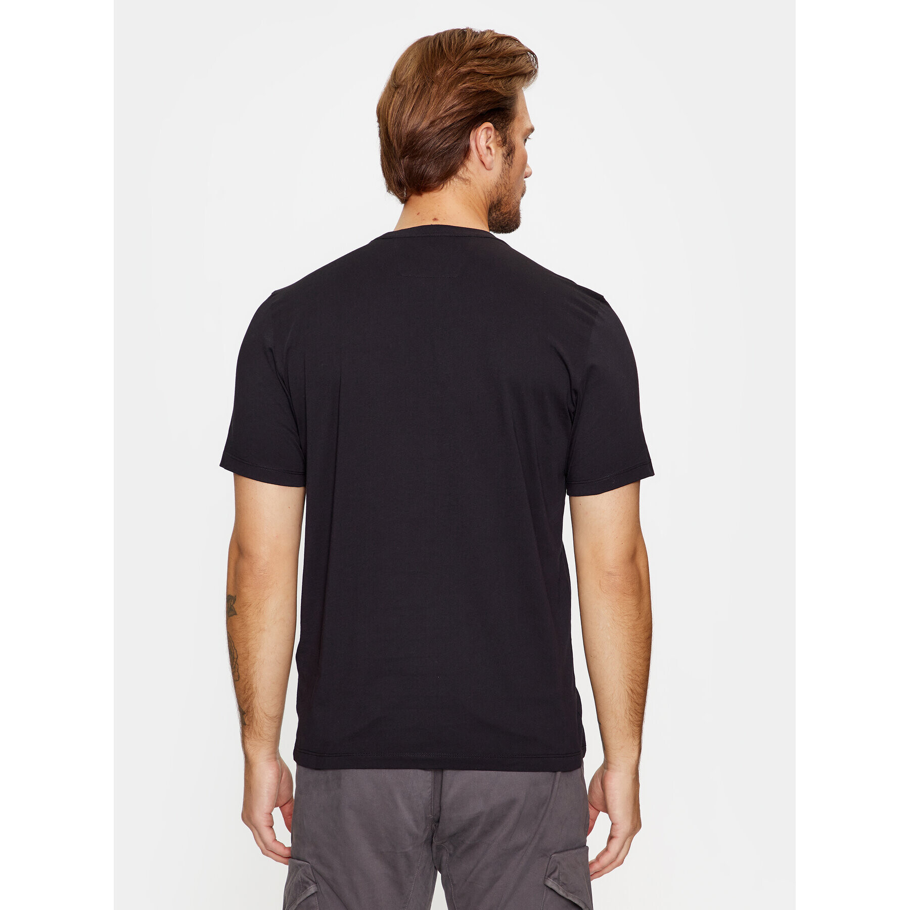 C.P. Company Tricou 15CMTS140A005100W Negru Regular Fit - Pled.ro