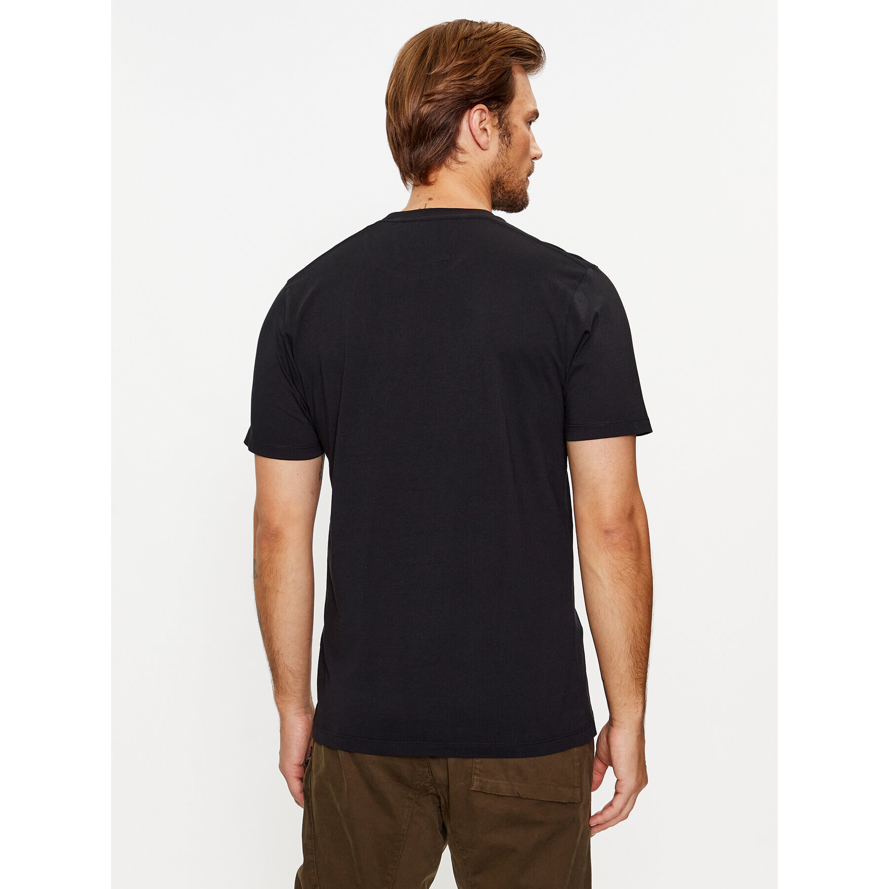 C.P. Company Tricou 15CMTS242A 006586W Negru Regular Fit - Pled.ro