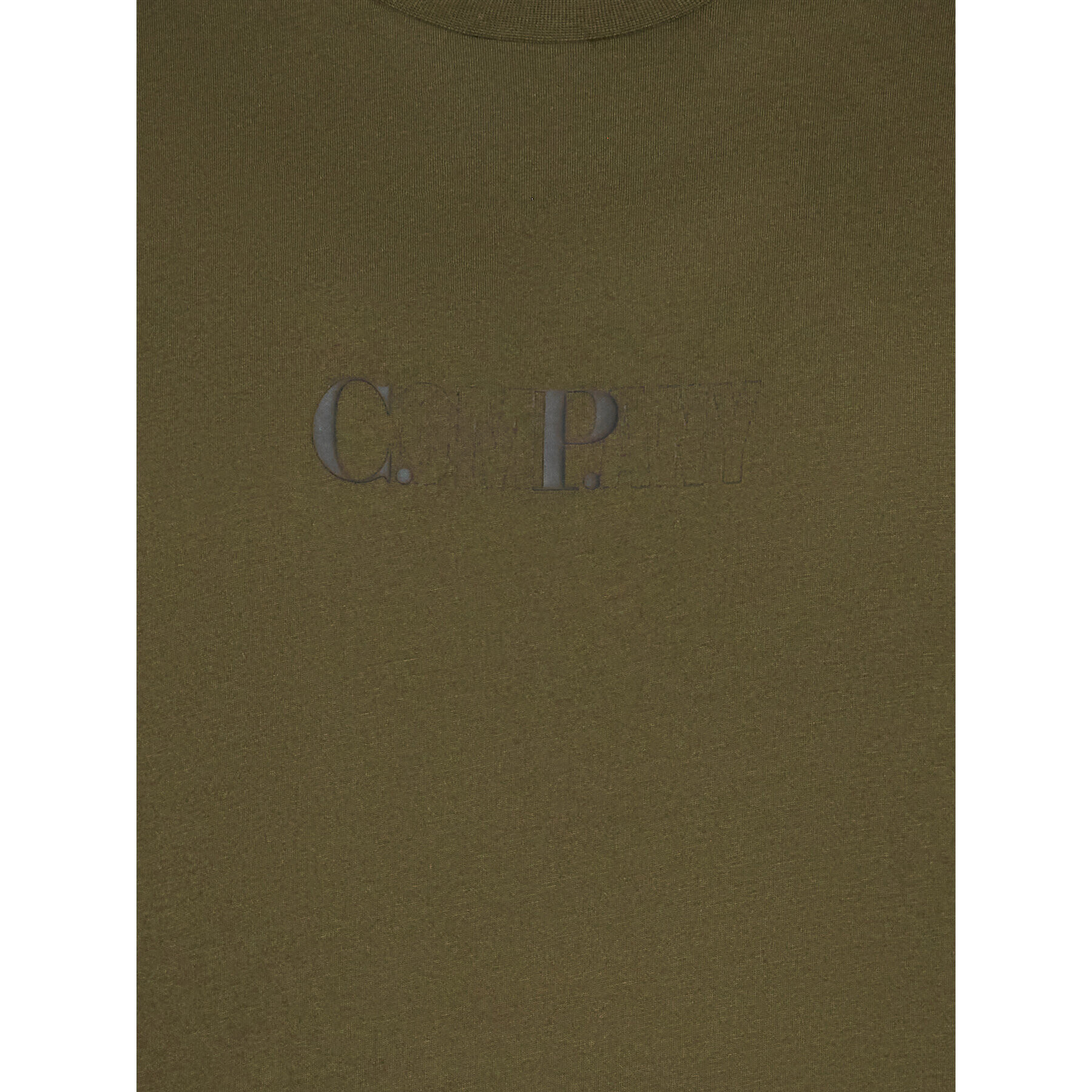 C.P. Company Tricou 30/1 13CMTS144A 005100W Verde Regular Fit - Pled.ro