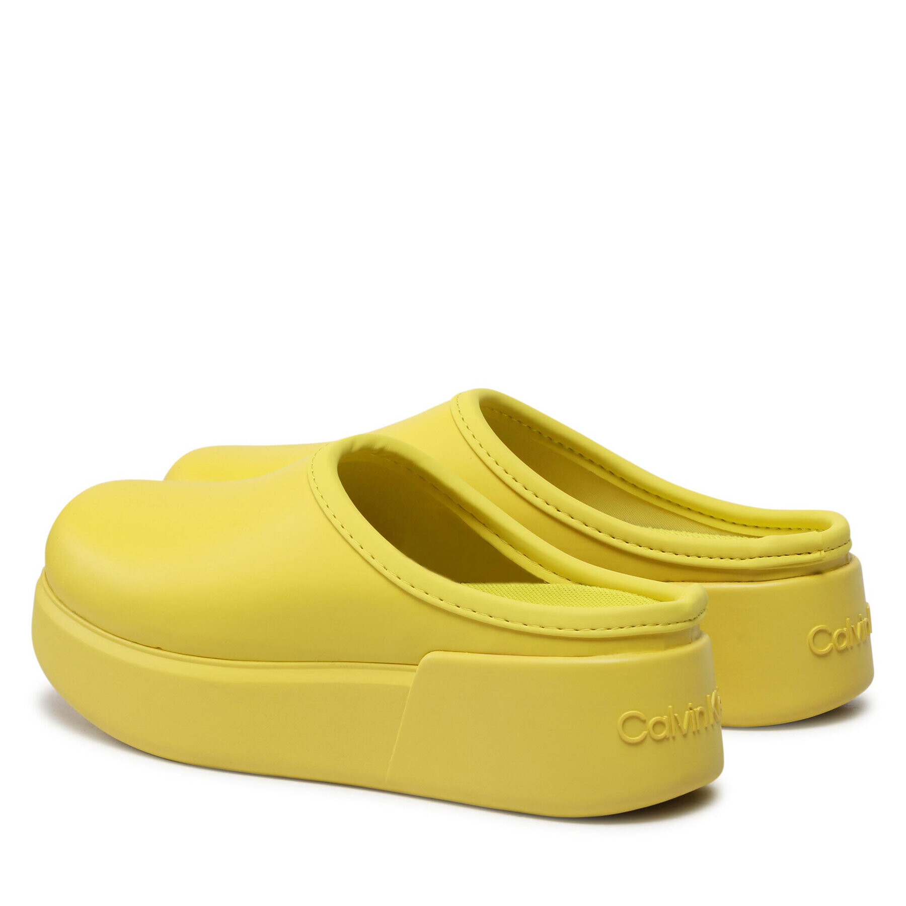 Calvin Klein Șlapi Rain Clog HW0HW01266 Galben - Pled.ro