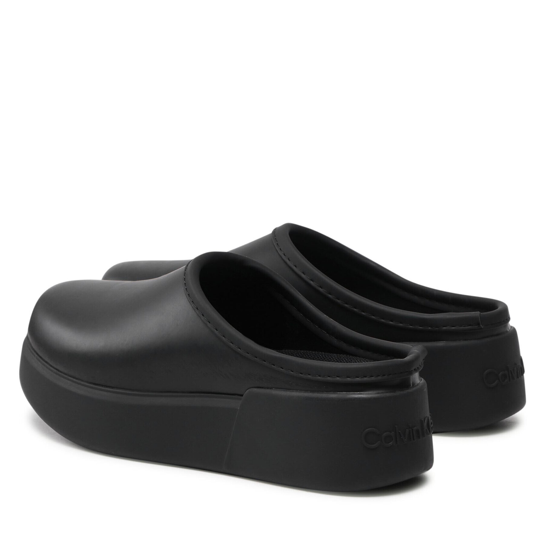 Calvin Klein Șlapi Rain Clog HW0HW01266 Negru - Pled.ro