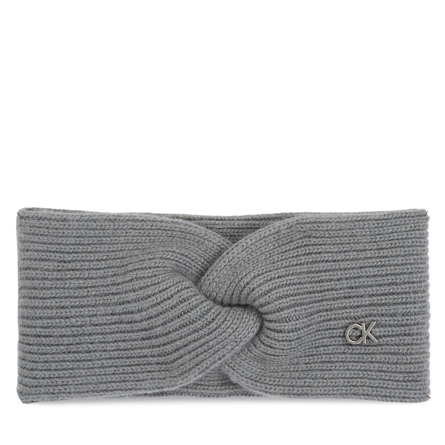 Calvin Klein Bentiță Re-Lock Twisted Headband K60K610389 Gri - Pled.ro