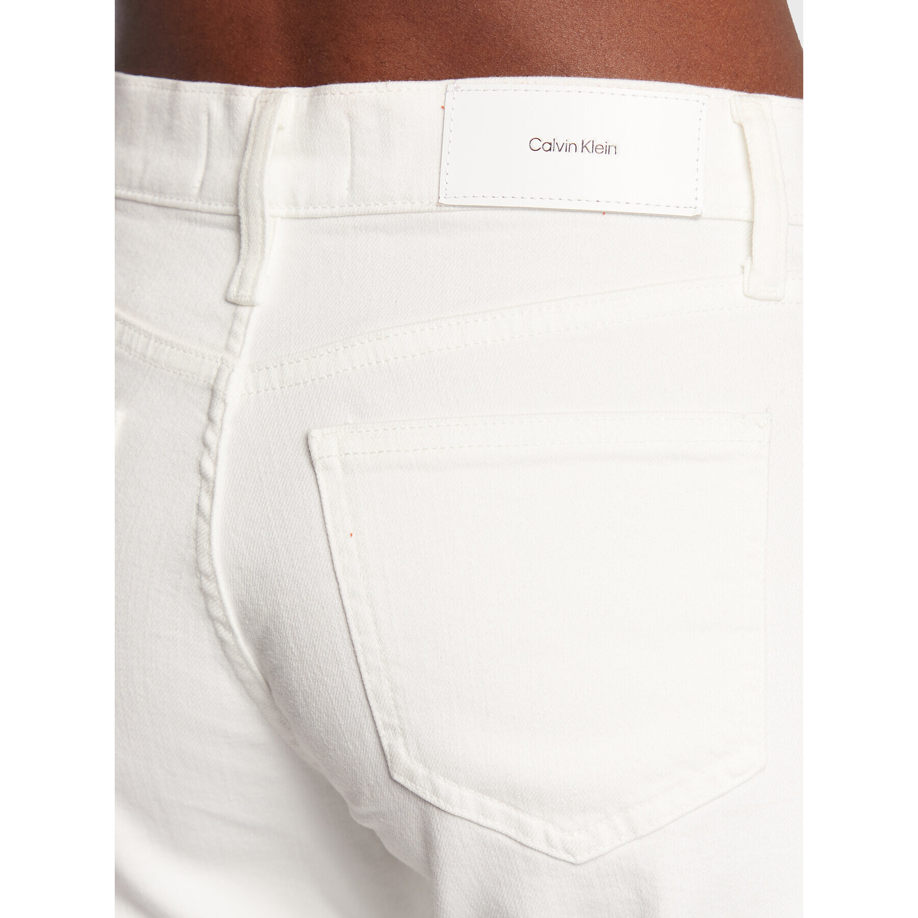 Calvin Klein Blugi K20K204509 Alb Slim Fit - Pled.ro