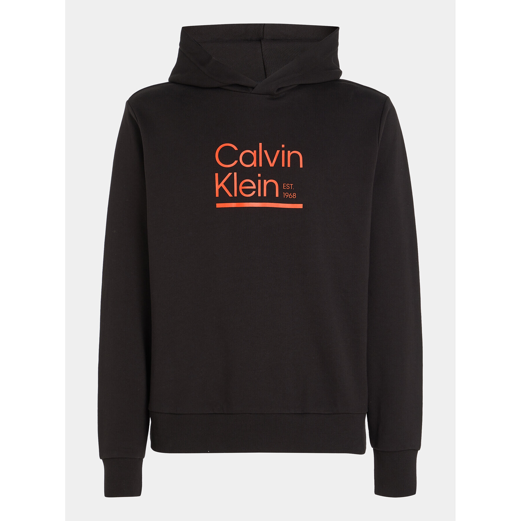 Calvin Klein Bluză Contrast Line Logo K10K111569 Negru Regular Fit - Pled.ro