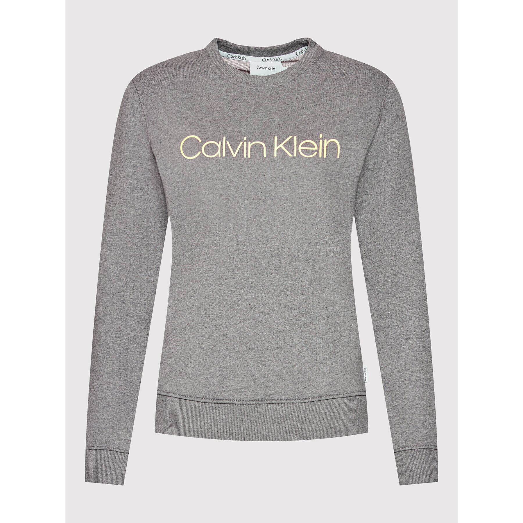 Calvin Klein Bluză Core Logo K20K202157 Gri Regular Fit - Pled.ro