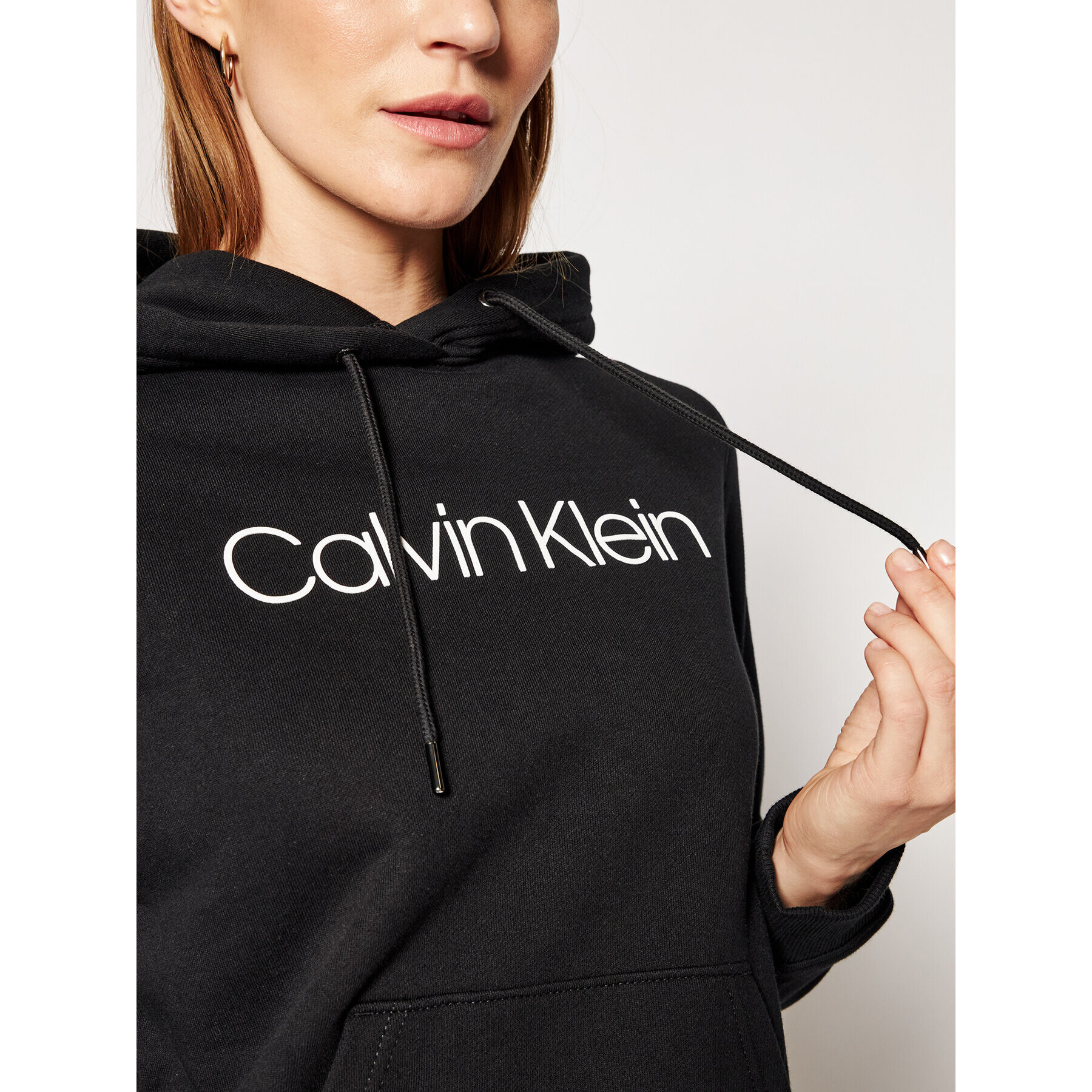 Calvin Klein Bluză Core Logo K20K202687 Negru Regular Fit - Pled.ro