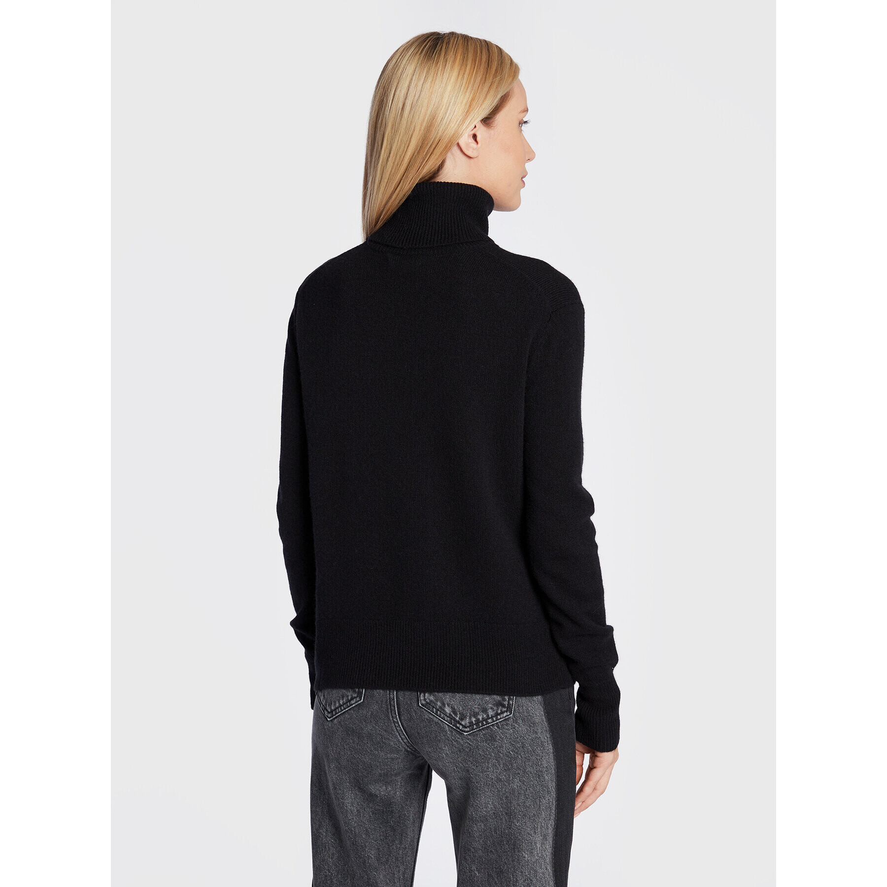 Calvin Klein Bluză cu gât K20K205419 Negru Relaxed Fit - Pled.ro