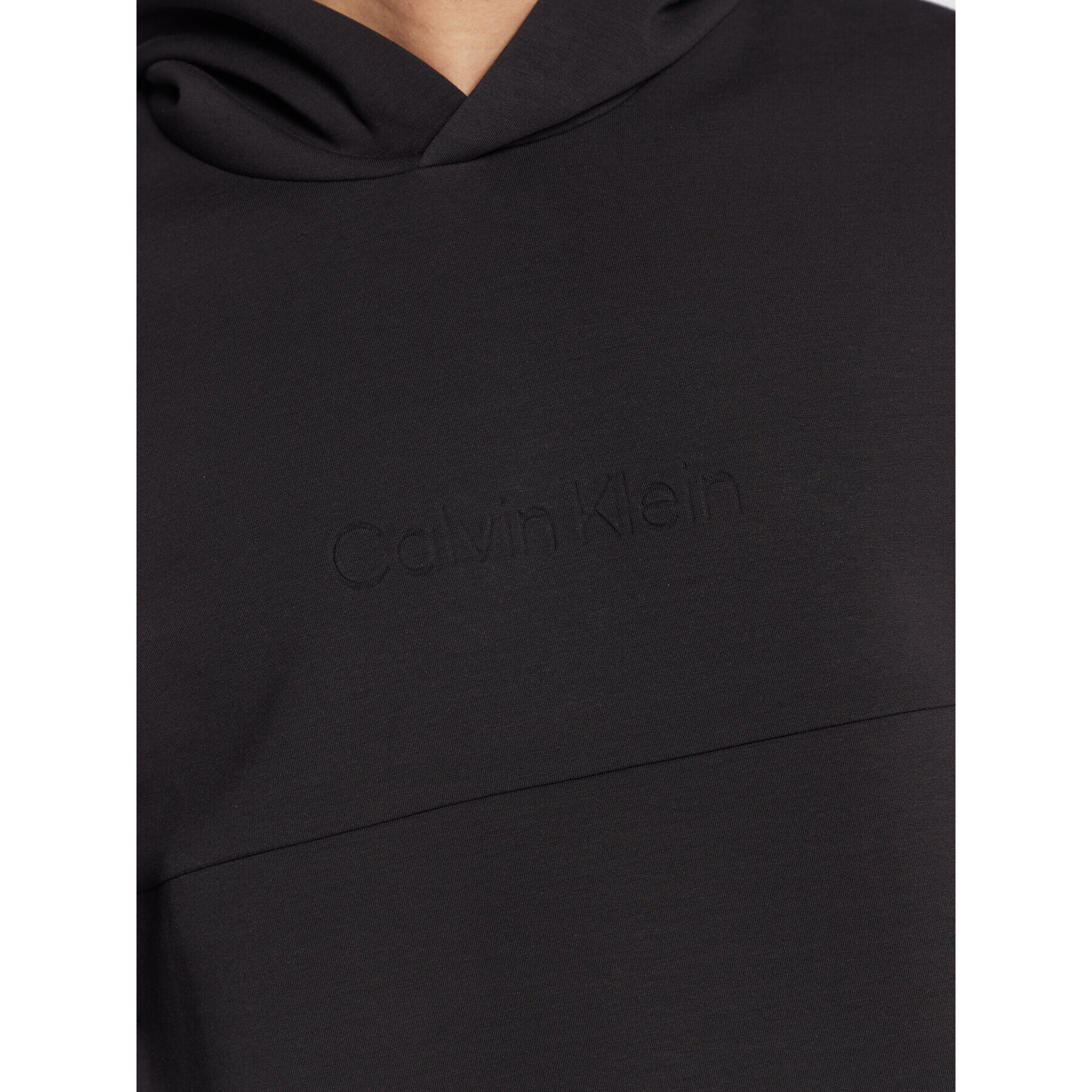 Calvin Klein Bluză Debossed Logo K10K108058 Negru Comfort Fit - Pled.ro