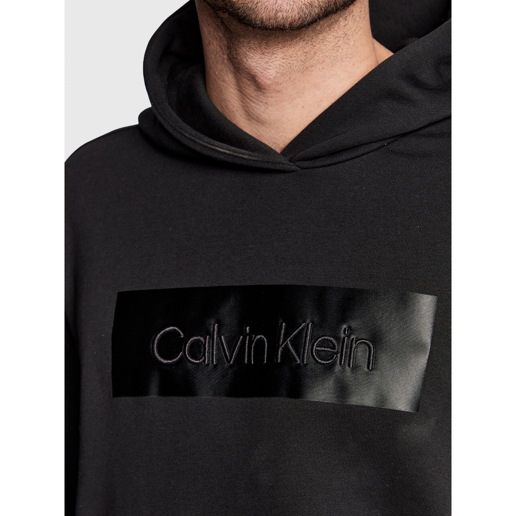 Calvin Klein Bluză Emproidered K10K110762 Negru Regular Fit - Pled.ro