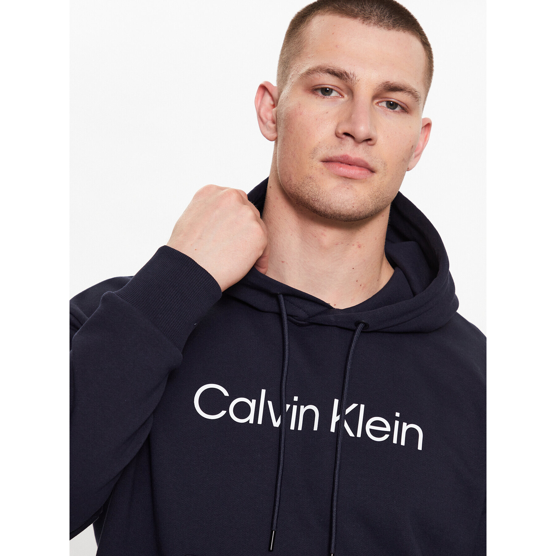 Calvin Klein Bluză Hero K10K111345 Bleumarin Regular Fit - Pled.ro