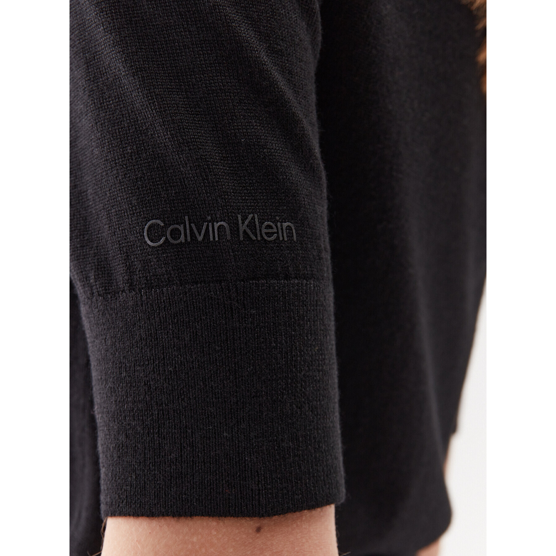 Calvin Klein Bluză K20K205735 Negru Slim Fit - Pled.ro