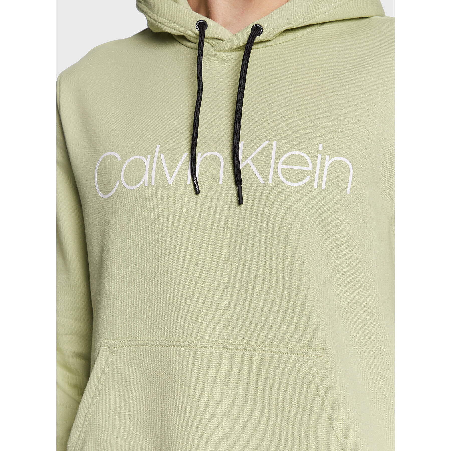 Calvin Klein Bluză Logo K10K107033 Verde Regular Fit - Pled.ro