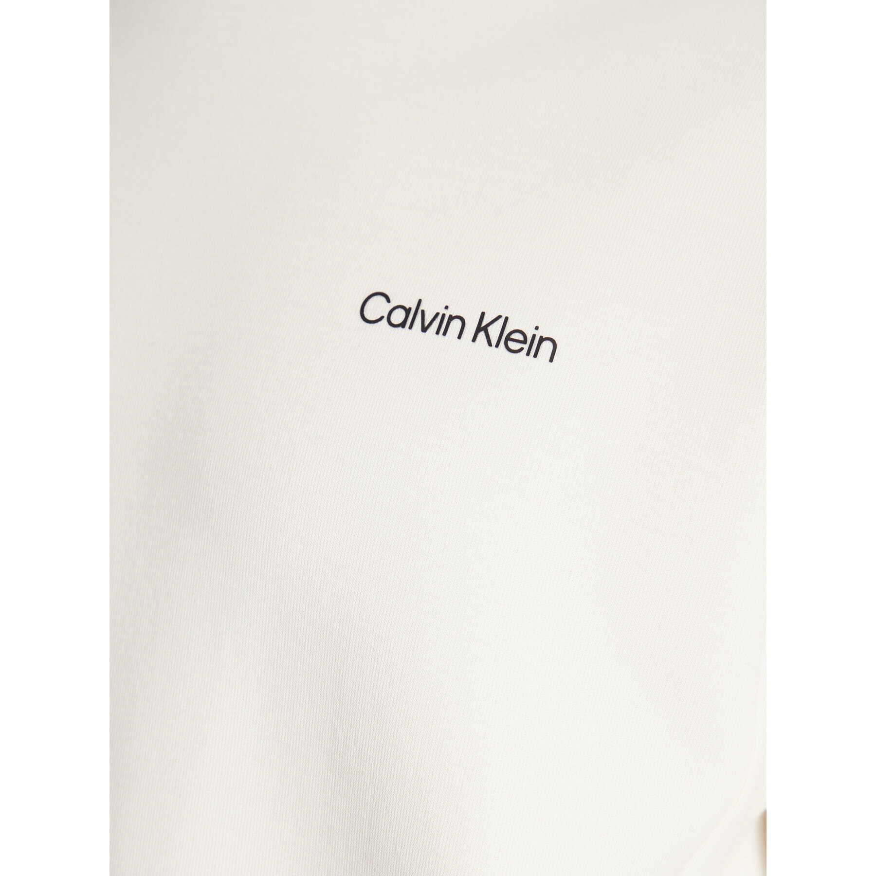 Calvin Klein Bluză Micro Logo K10K109927 Écru Relaxed Fit - Pled.ro