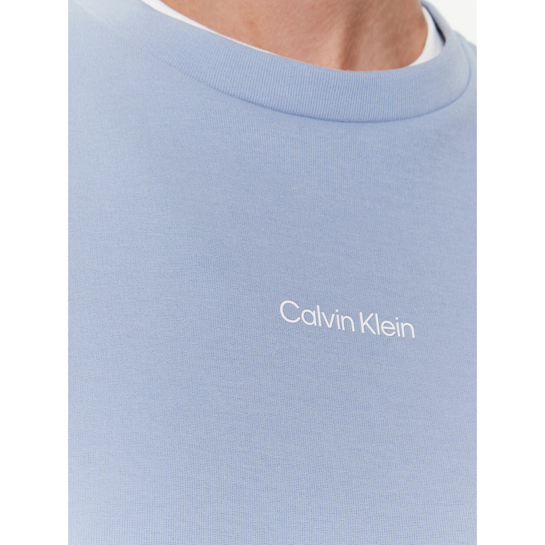 Calvin Klein Bluză Micro Logo K20K205453 Albastru Regular Fit - Pled.ro