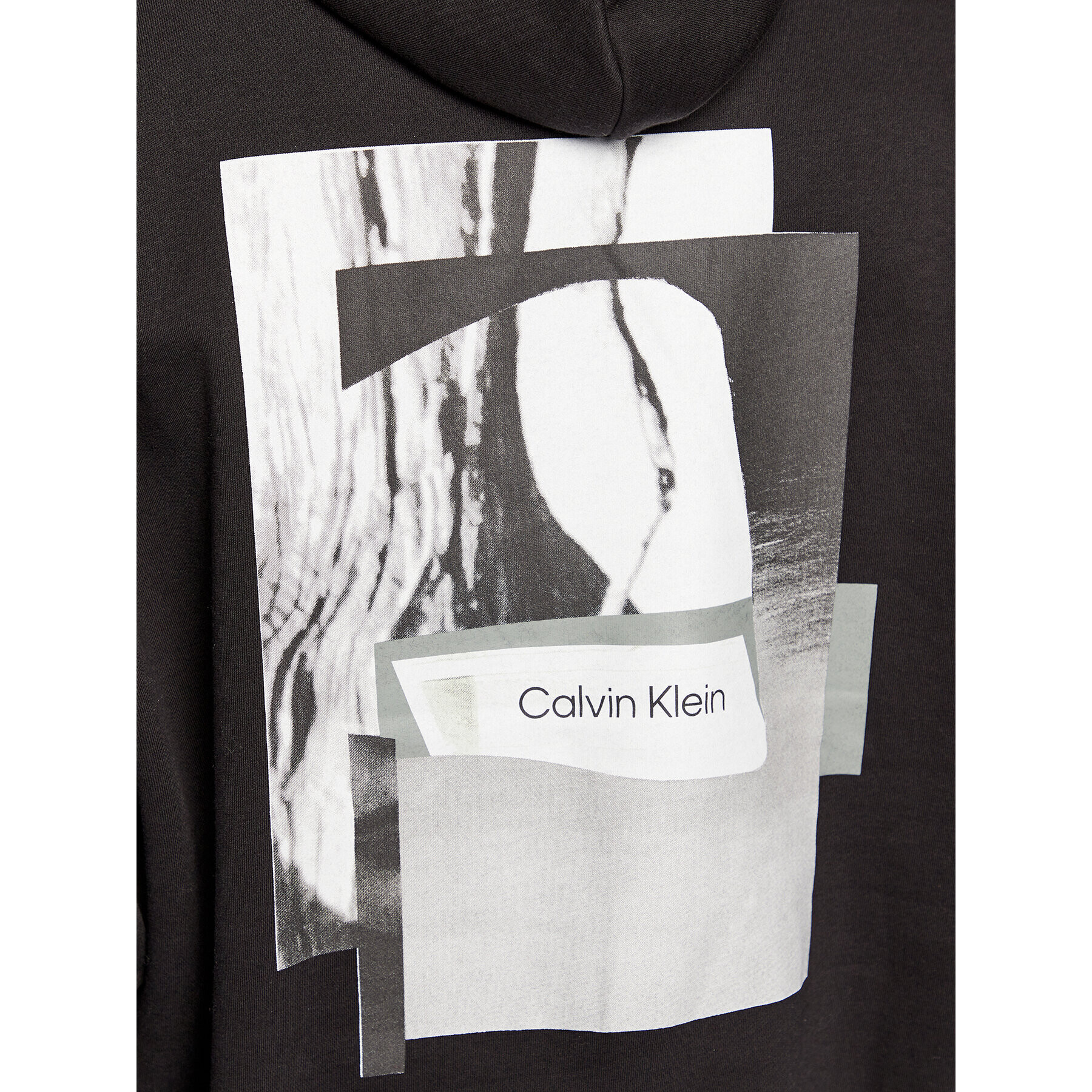 Calvin Klein Bluză Modern Comfort Back Print K10K111231 Negru Regular Fit - Pled.ro