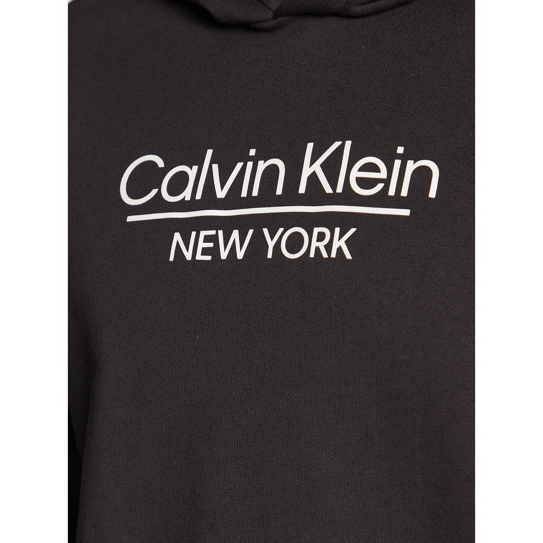 Calvin Klein Bluză New York Logo K10K110747 Negru Regular Fit - Pled.ro