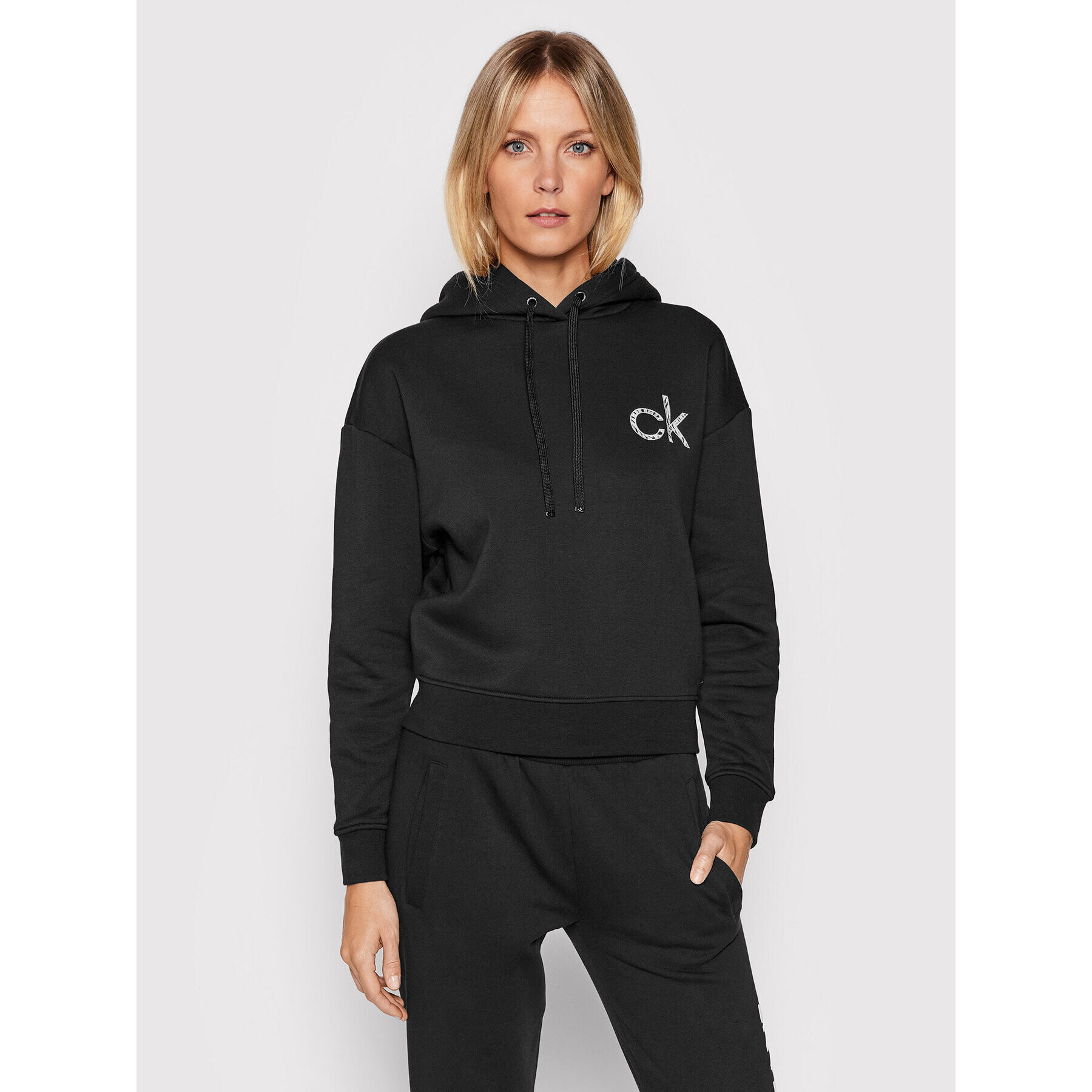 Calvin Klein Bluză Seasonal K20K203401 Negru Regular Fit - Pled.ro