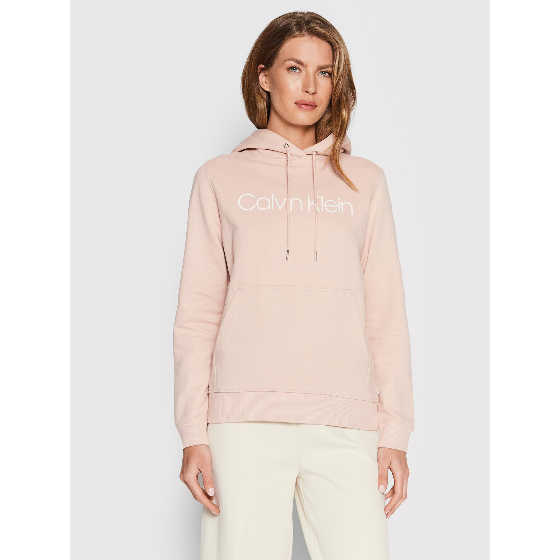 Calvin Klein Bluză Core Logo K20K202687 Roz Regular Fit - Pled.ro