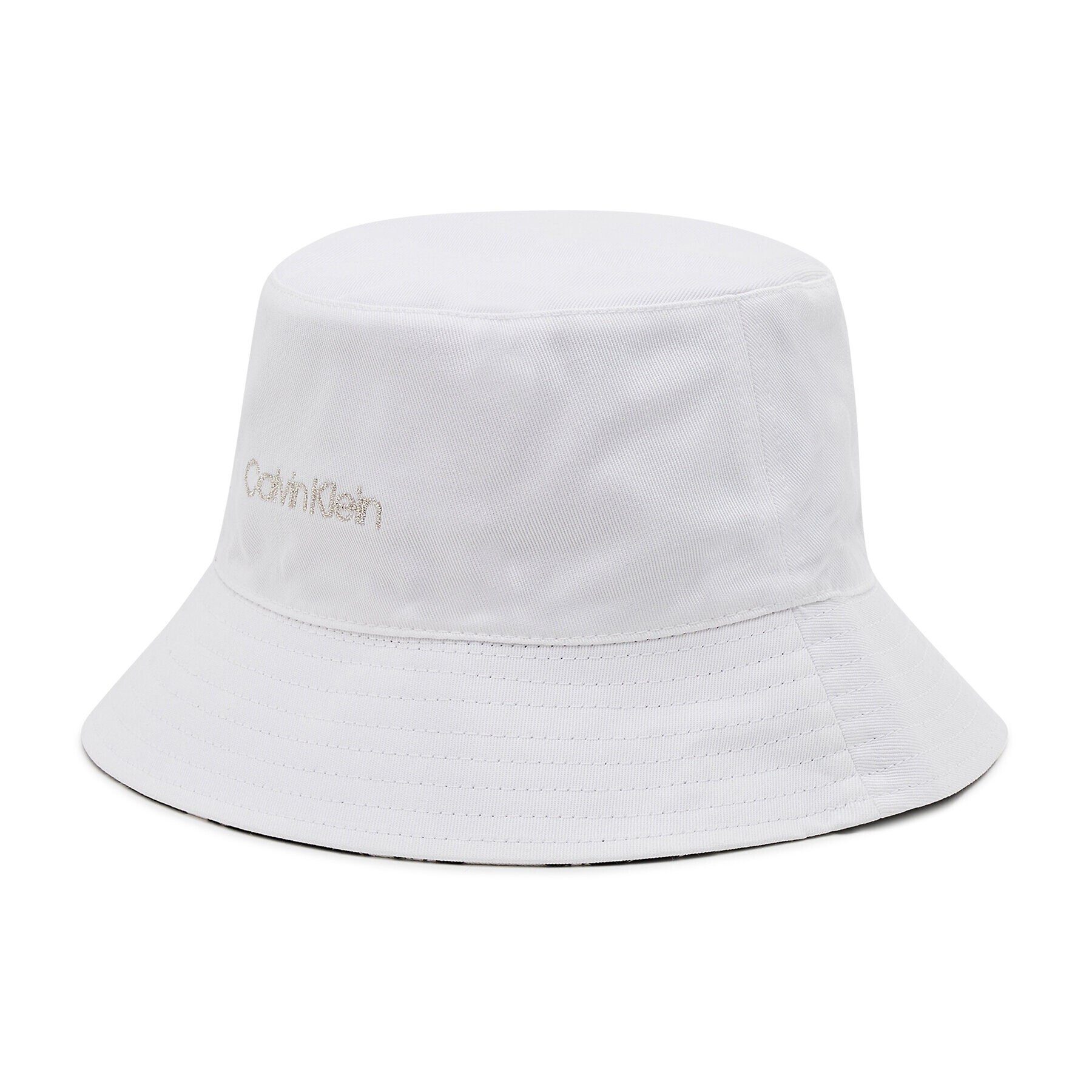 Calvin Klein Bucket Hat Oversize Rev K60K608299 Alb - Pled.ro