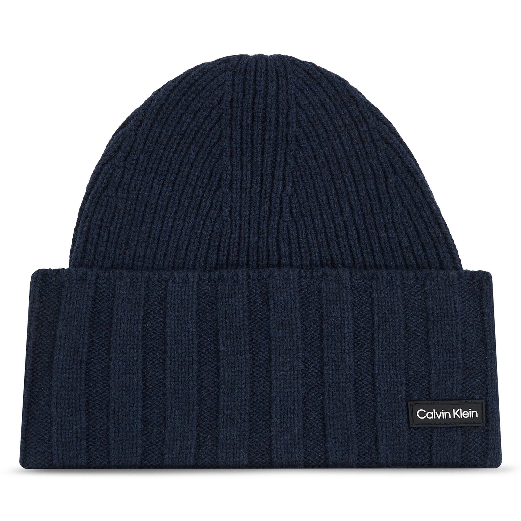 Calvin Klein Căciulă Elevated Rib Beanie K50K510985 Bleumarin - Pled.ro