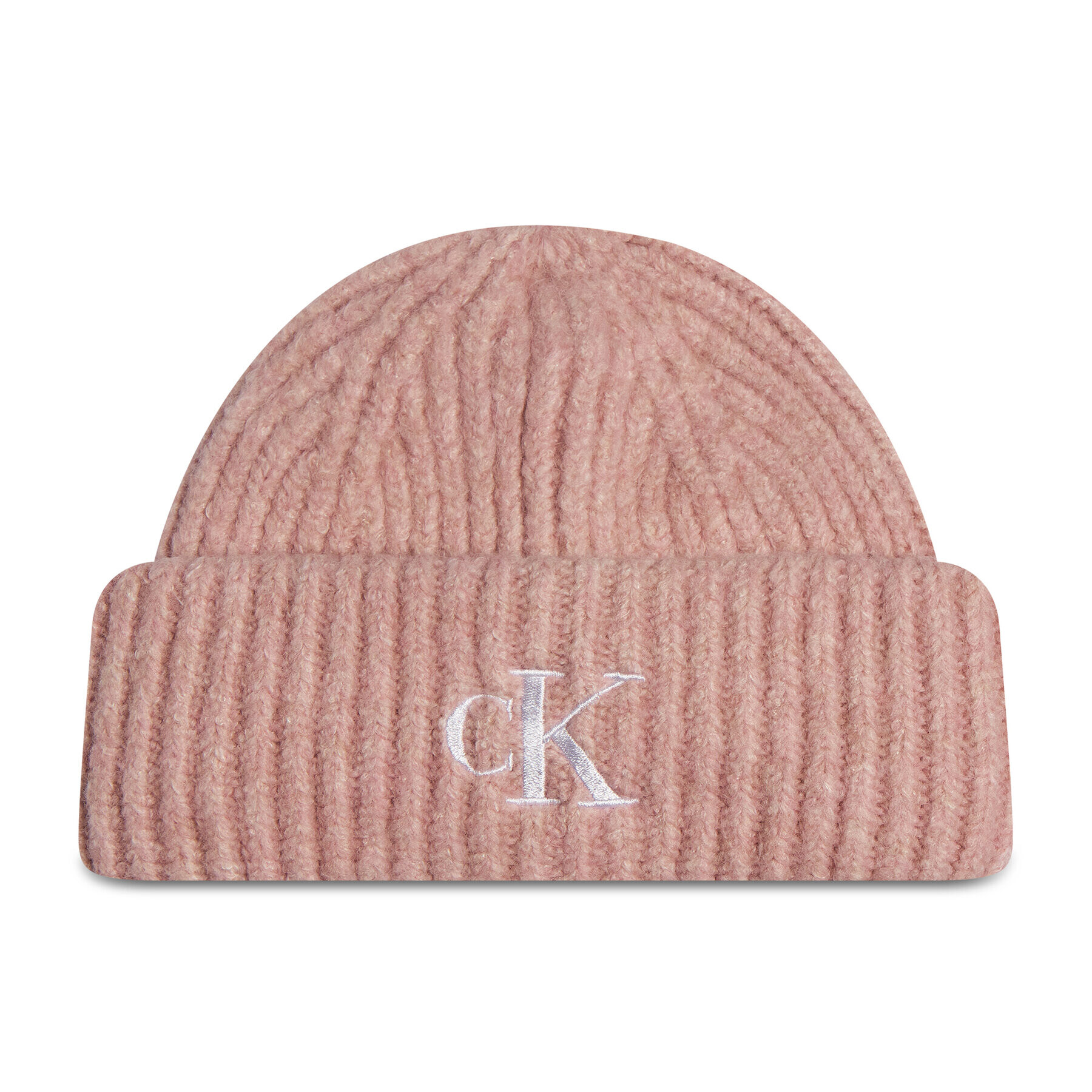 Calvin Klein Căciulă Monogram Wool Blend Beanie K60K608364 Roz - Pled.ro