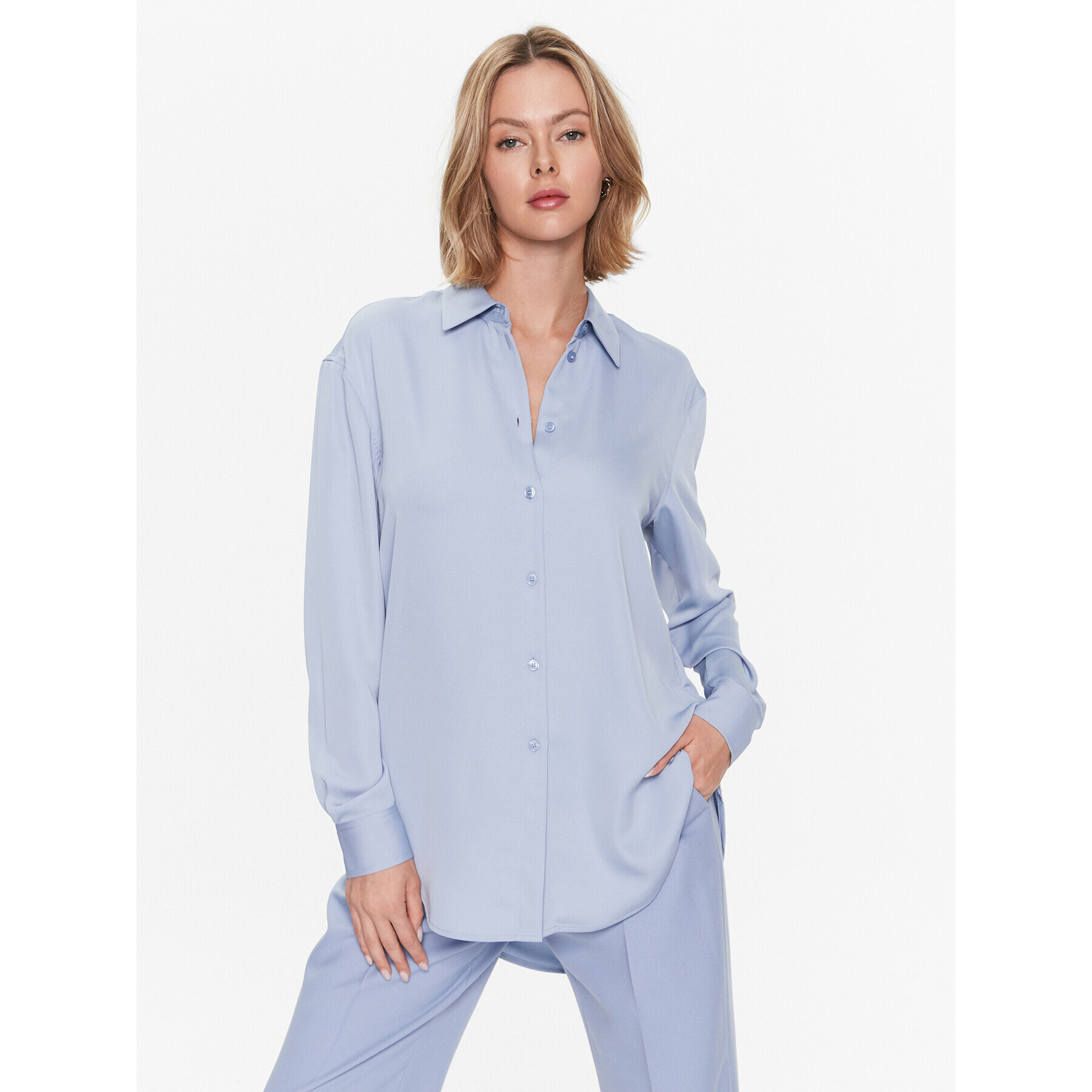 Calvin Klein Cămașă Cdc K20K203498 Albastru Relaxed Fit - Pled.ro